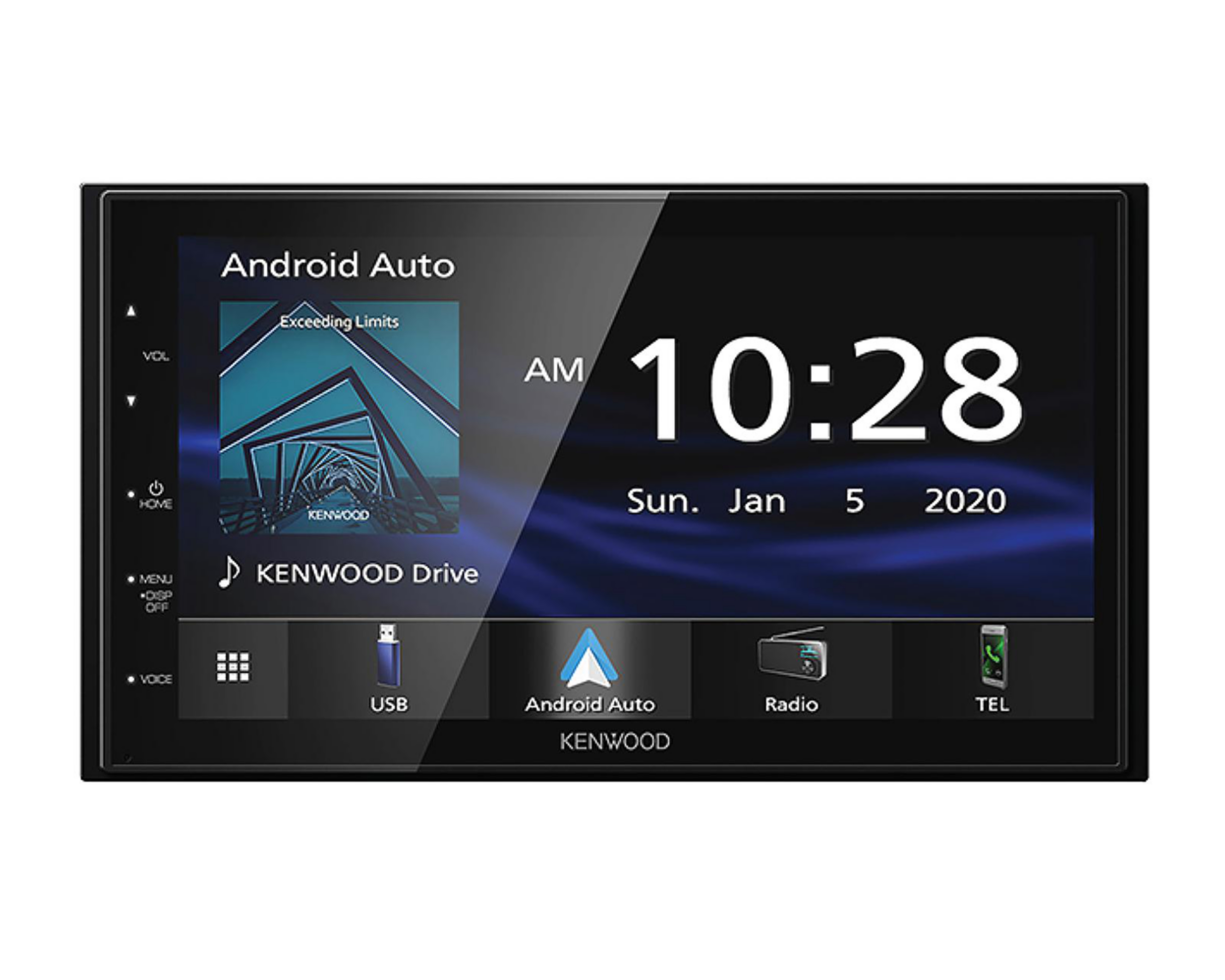 Foto 2 pulgar | Autoestéreo Kenwood Multimedia sin CD DMX47S de 6.8" Bluetooth Compatible con Android Auto Negro