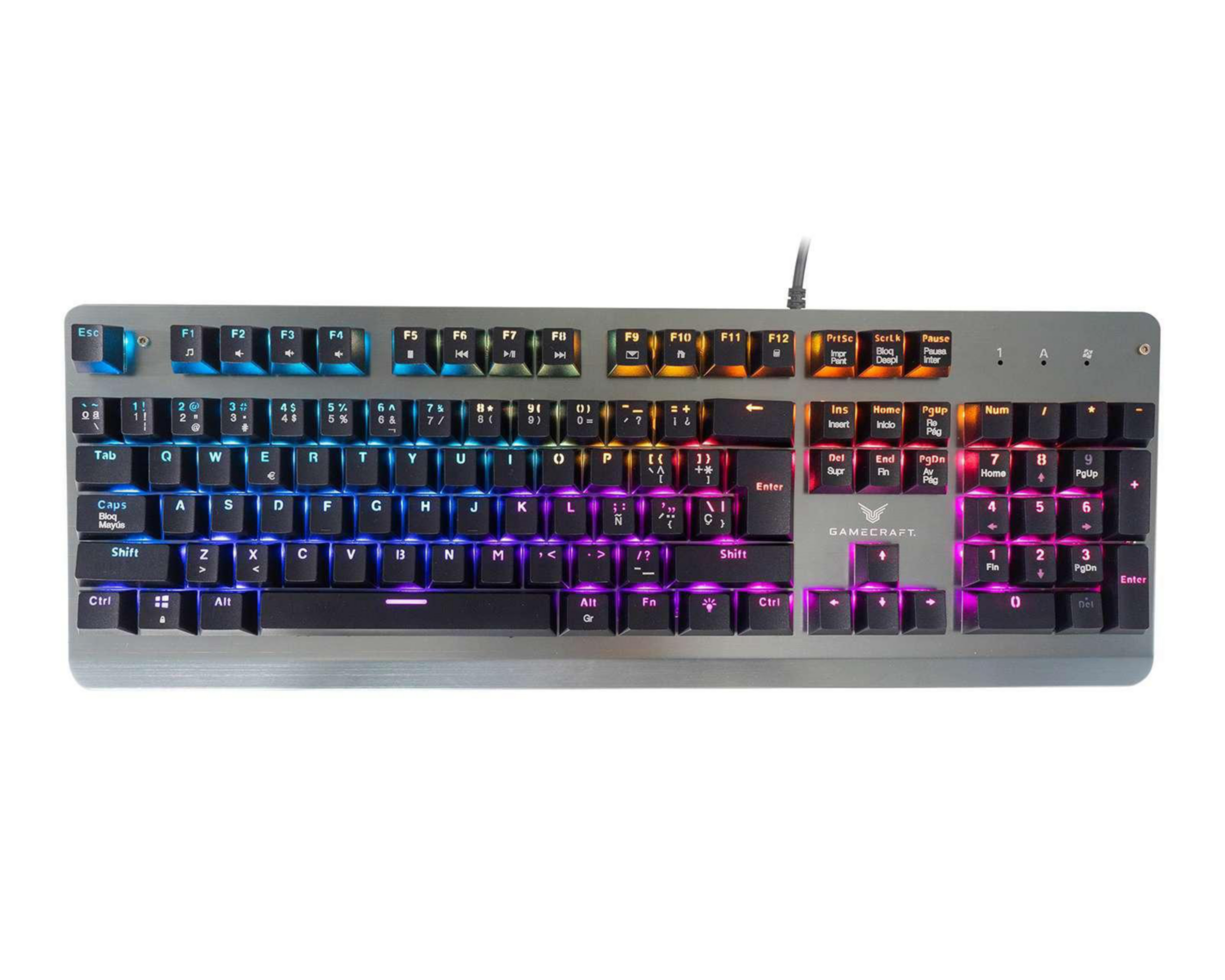 Foto 3 | Teclado Alámbrico Gamecraft Krypton T2000