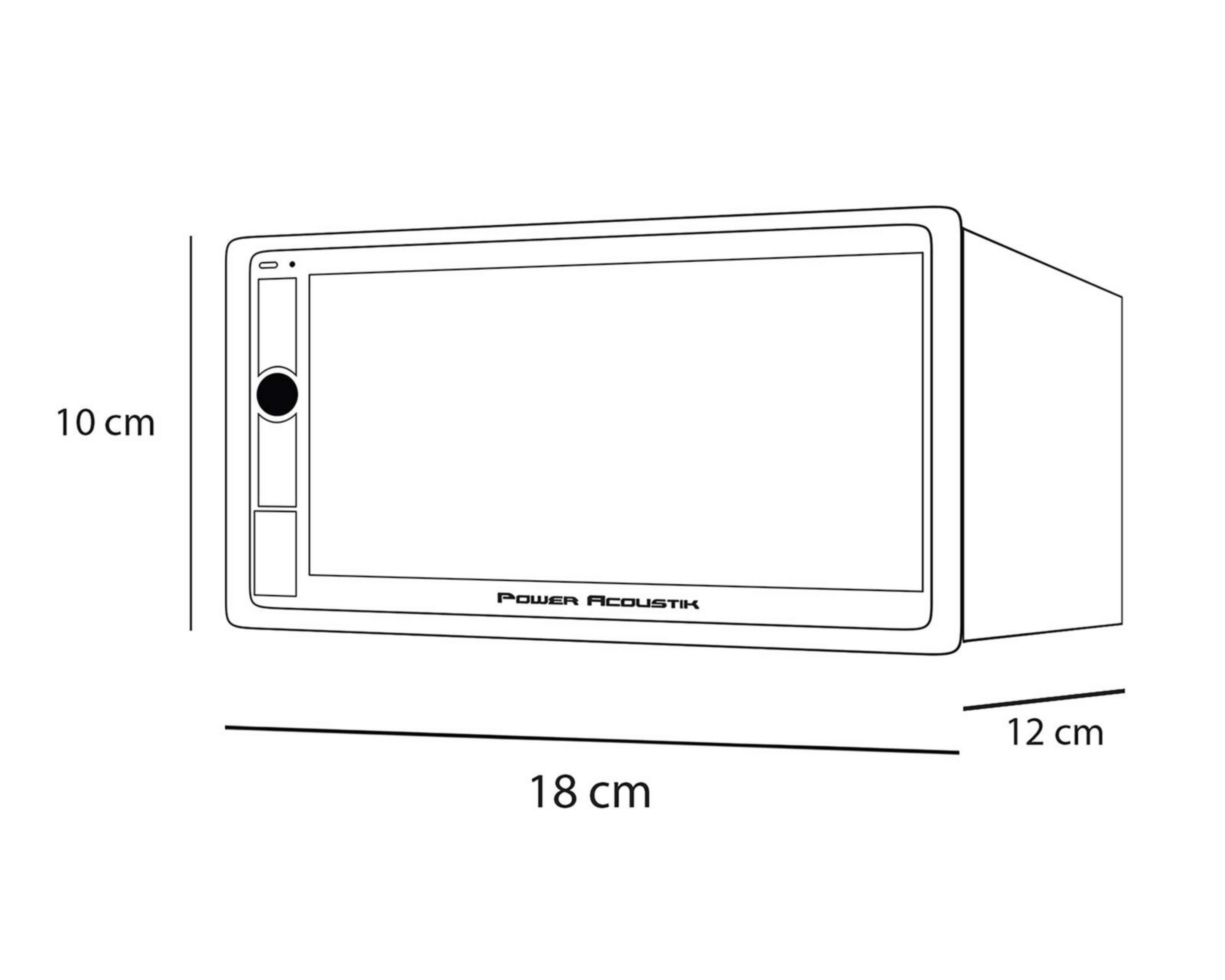 Foto 7 | Autoestéreo Power Acoustik Multimedia sin CD CPAA-70M Bluetooth Compatible con Android Auto Negro