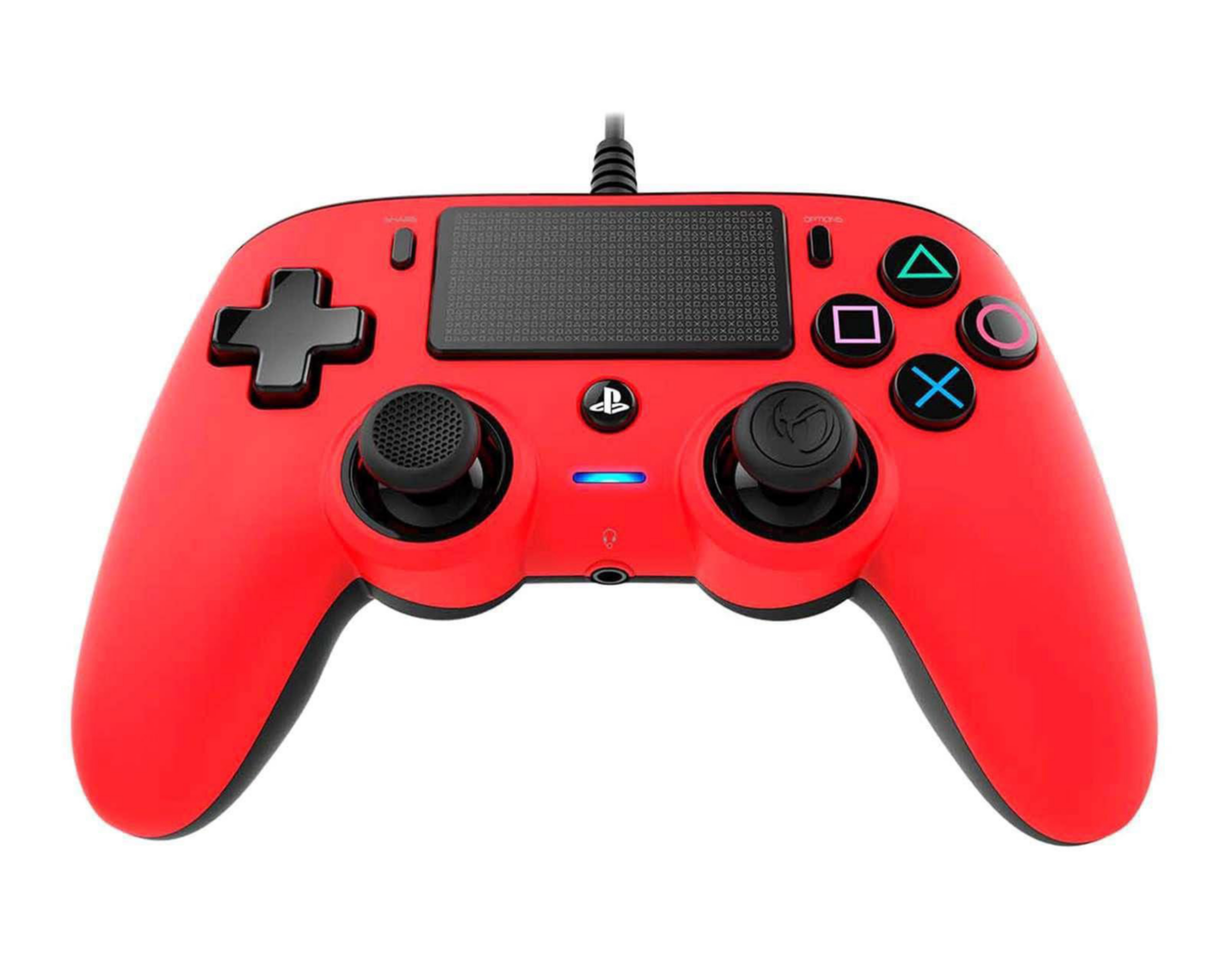 Foto 4 pulgar | Control Alámbrico Nacon para PlayStation 4 Rojo