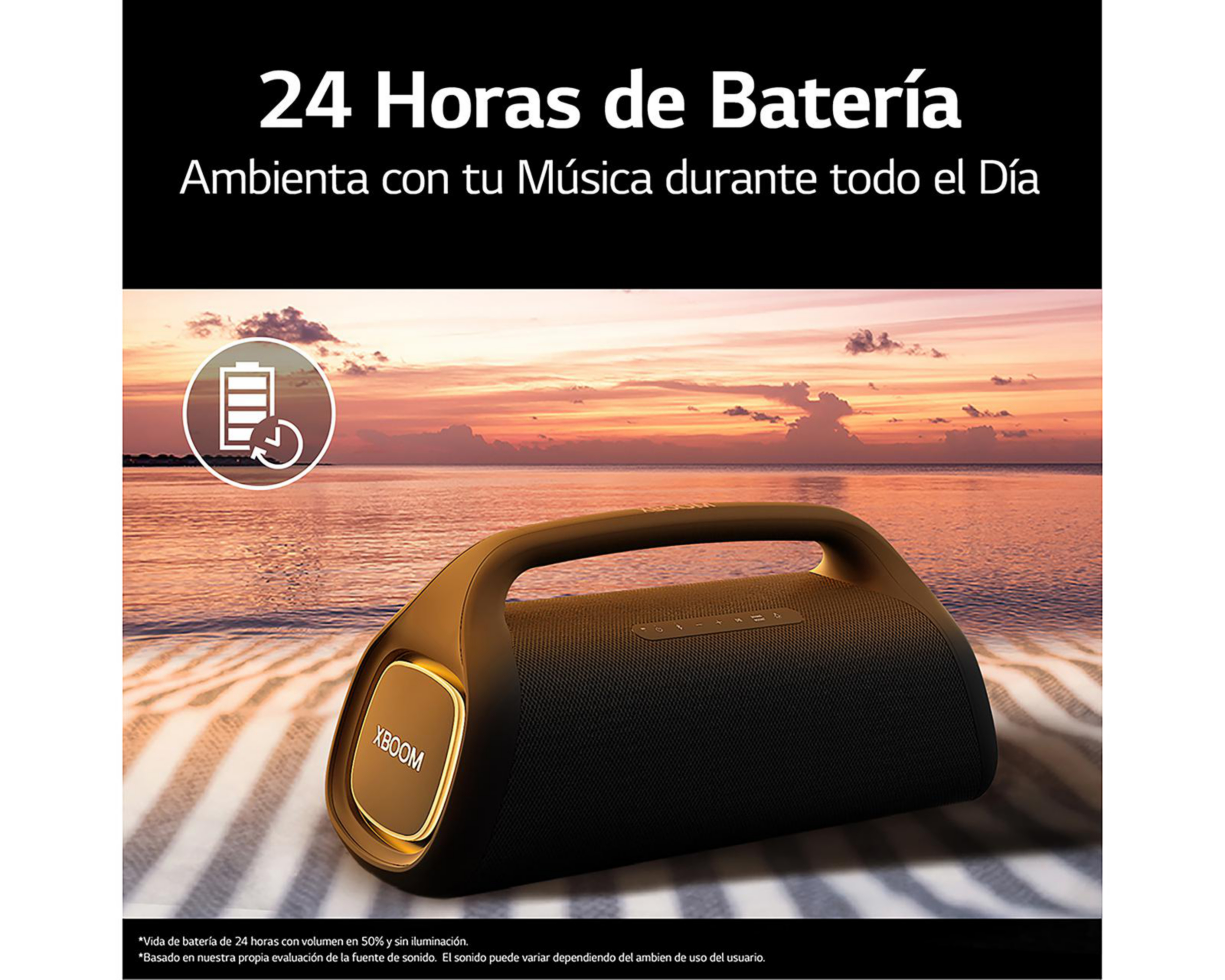 Foto 9 pulgar | Bocina Bluetooth Portátil LG XG9 Resistente al Agua