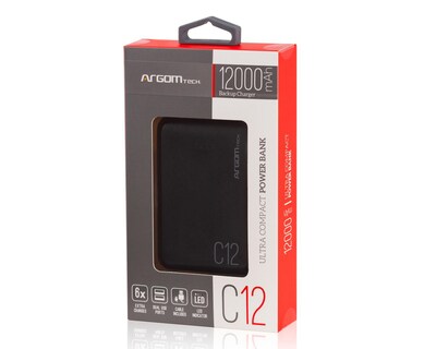 Foto 2 | Batería Portátil Argomtech 12000 mAh