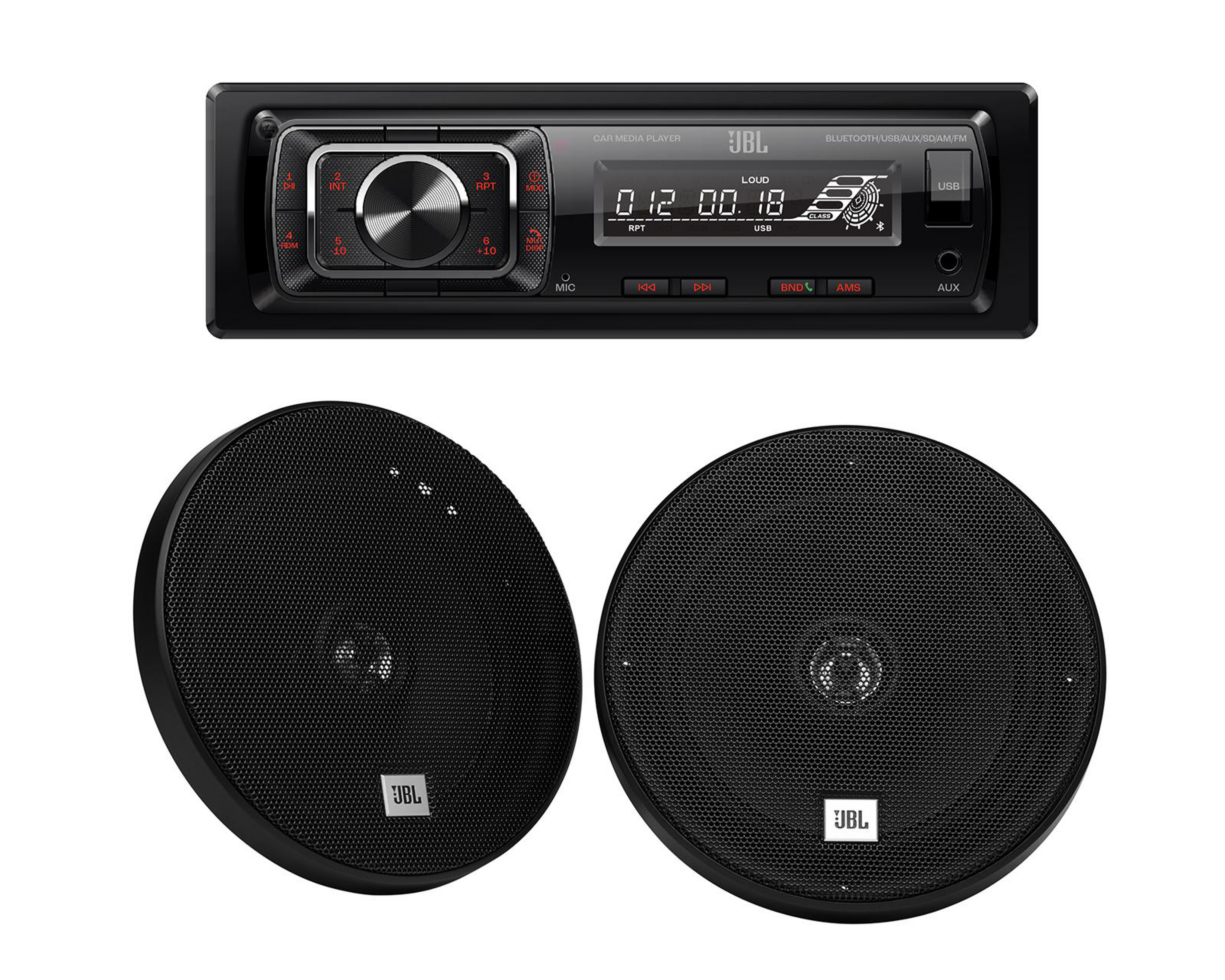 Autoestéreo Multimedia JBL sin CD CELEBRITY PK150/621 Bluetooth Negro con Bocinas $2,099