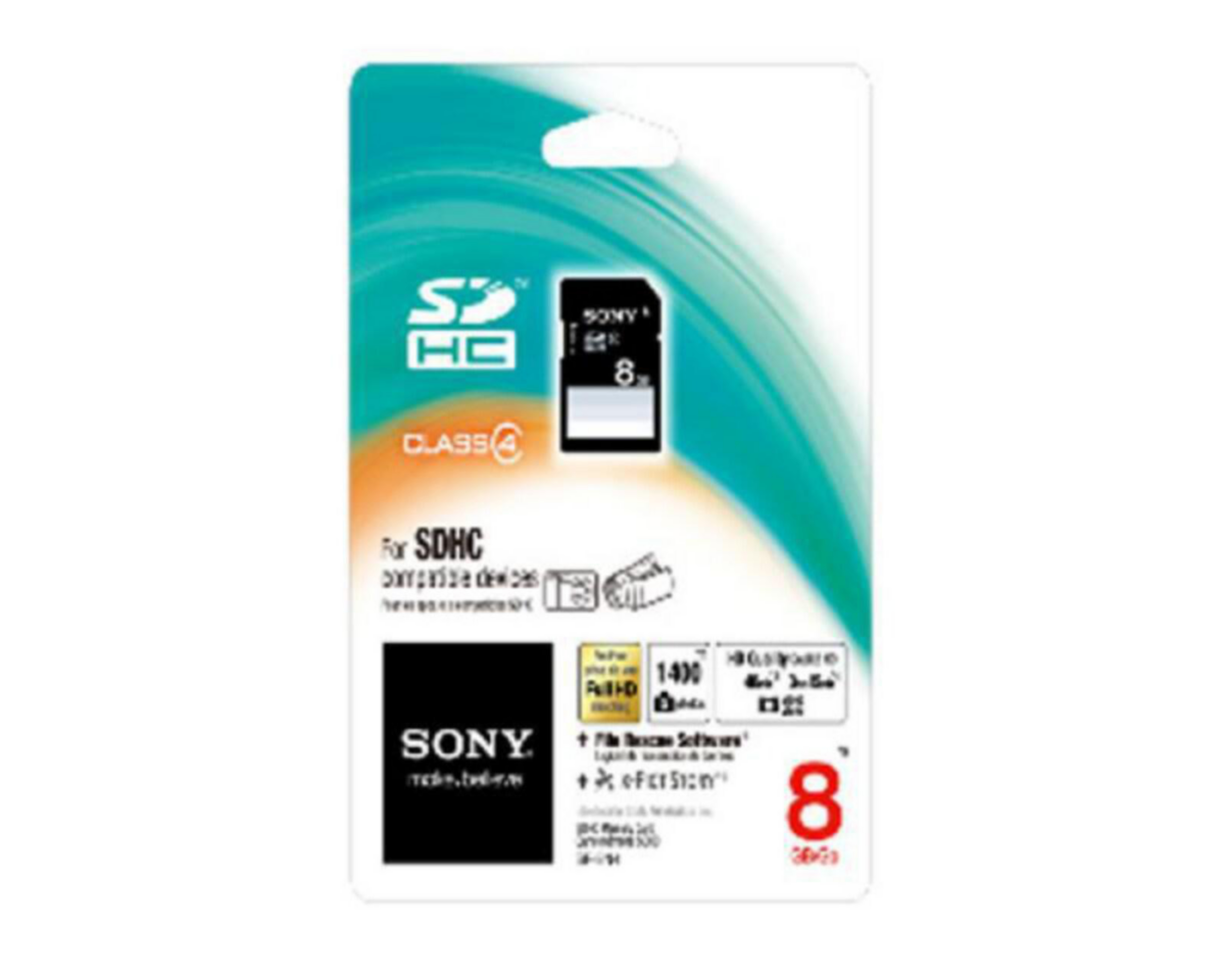 Memoria SD Sony 8 GB Negra