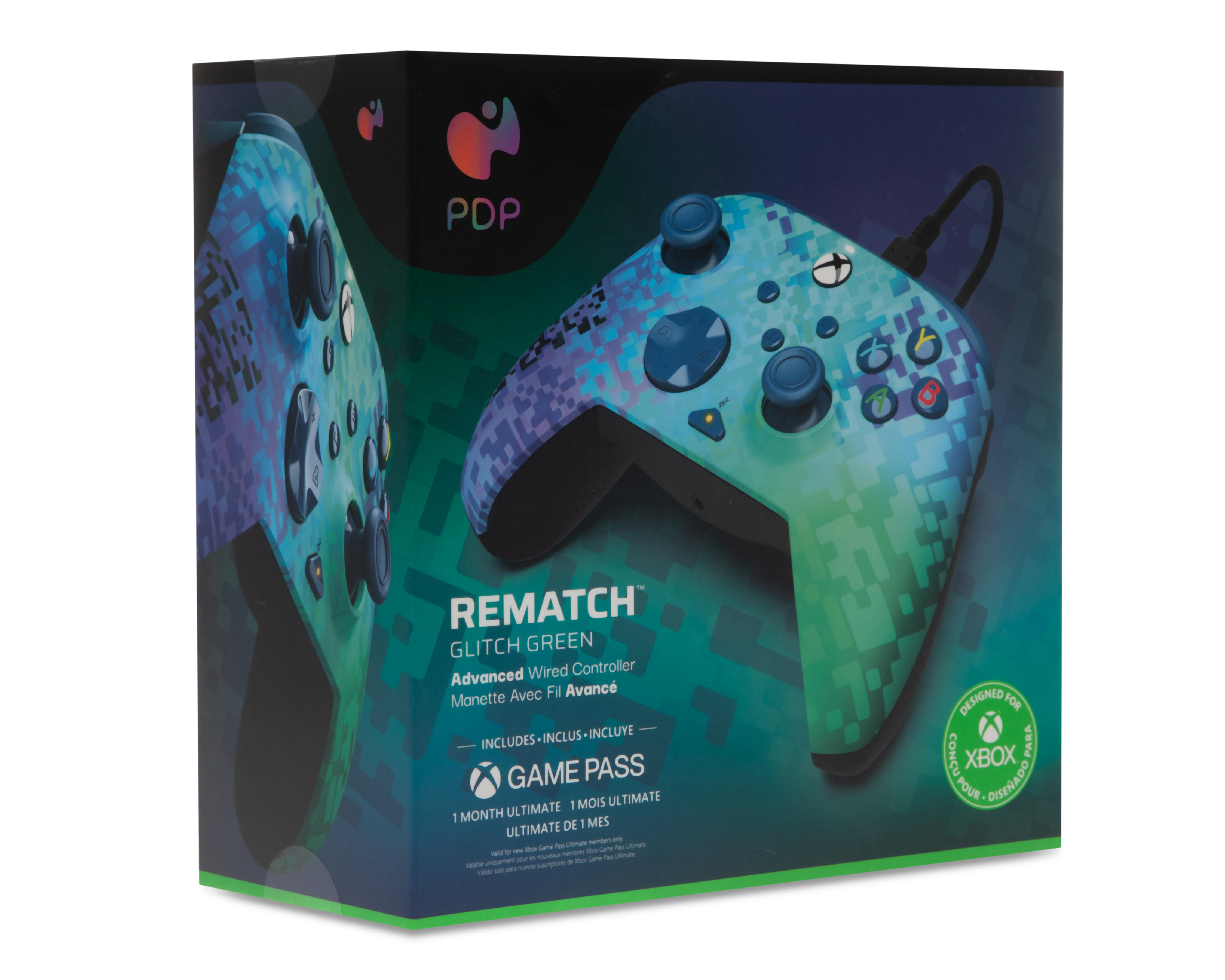Control Alámbrico para Xbox PDP Rematch Glitch Verde