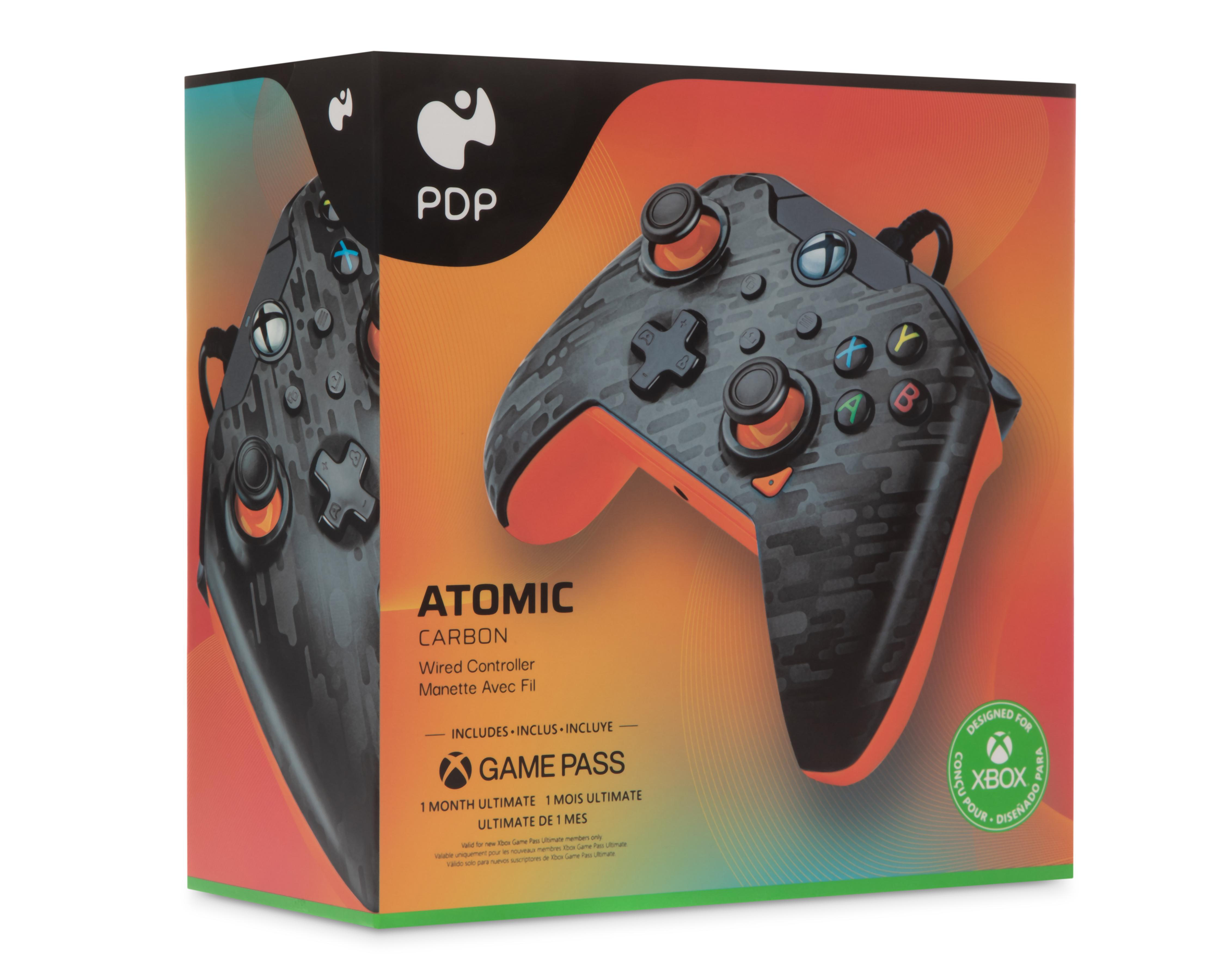 Control Alámbrico para Xbox PDP Atomic Carbon Negro $849