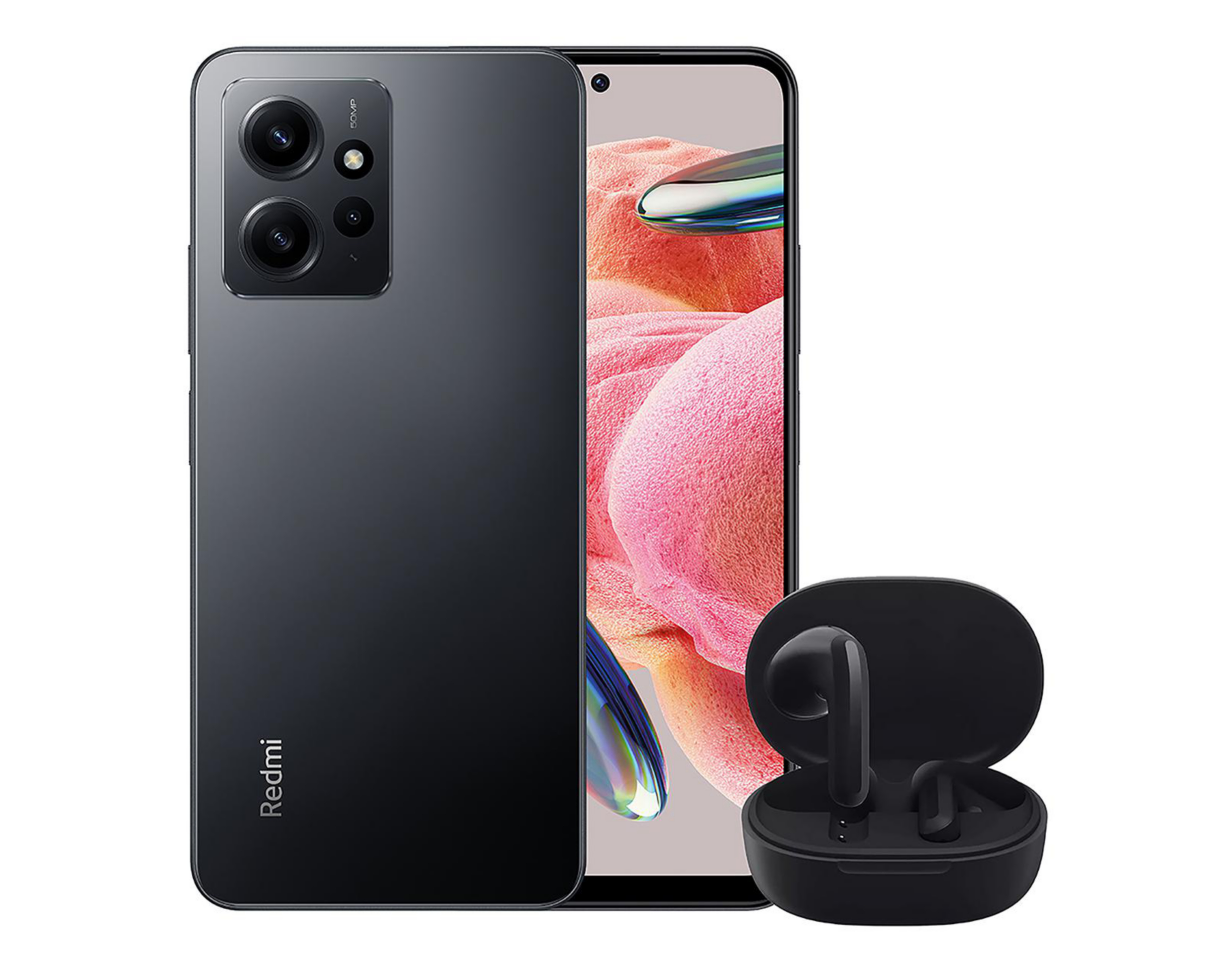 Celular Xiaomi Liberado Redmi Note 12 128 GB Gris + Redmi Buds 4 Lite $6,499