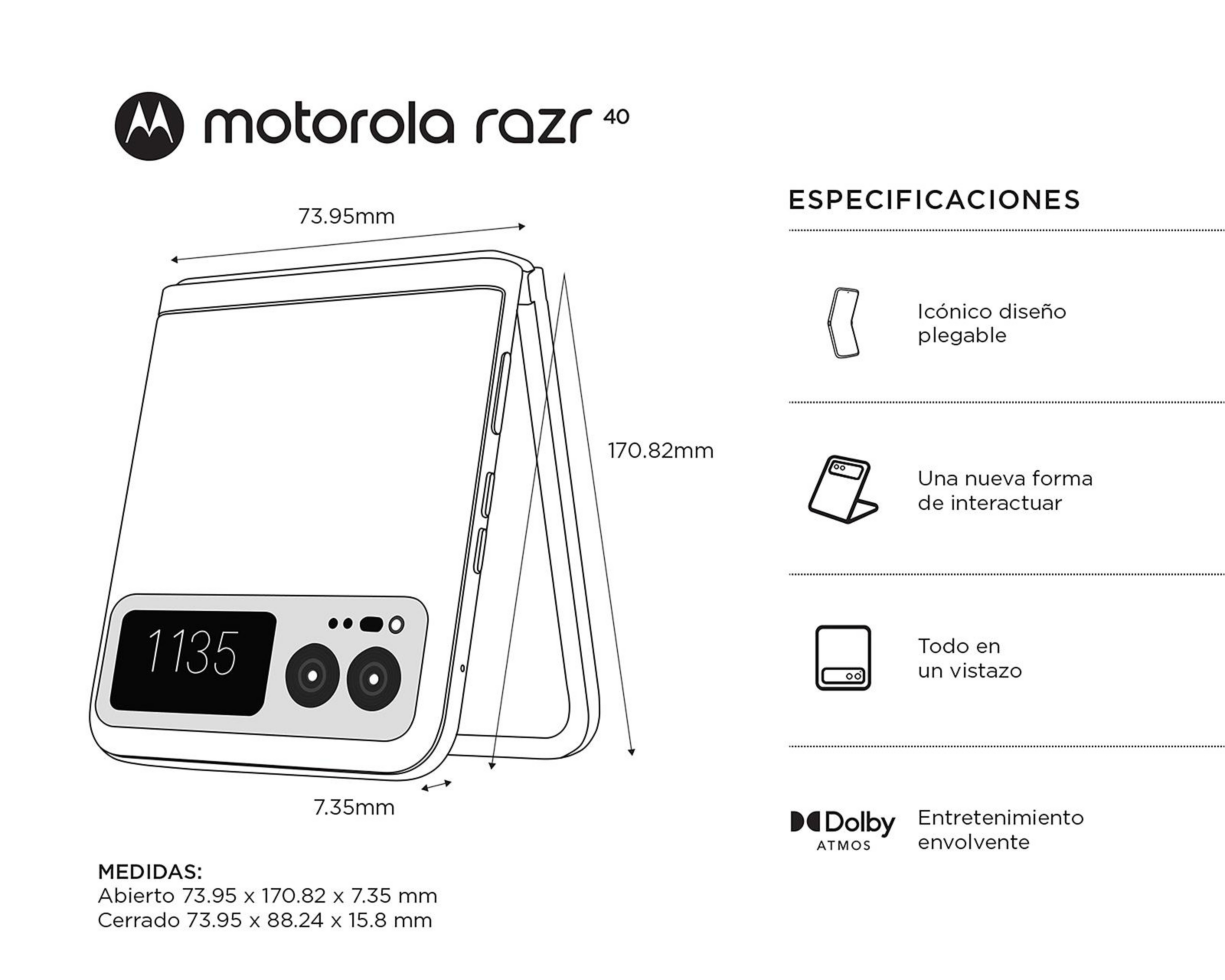 Foto 8 pulgar | Telcel Motorola Razr 40 256 GB Gris