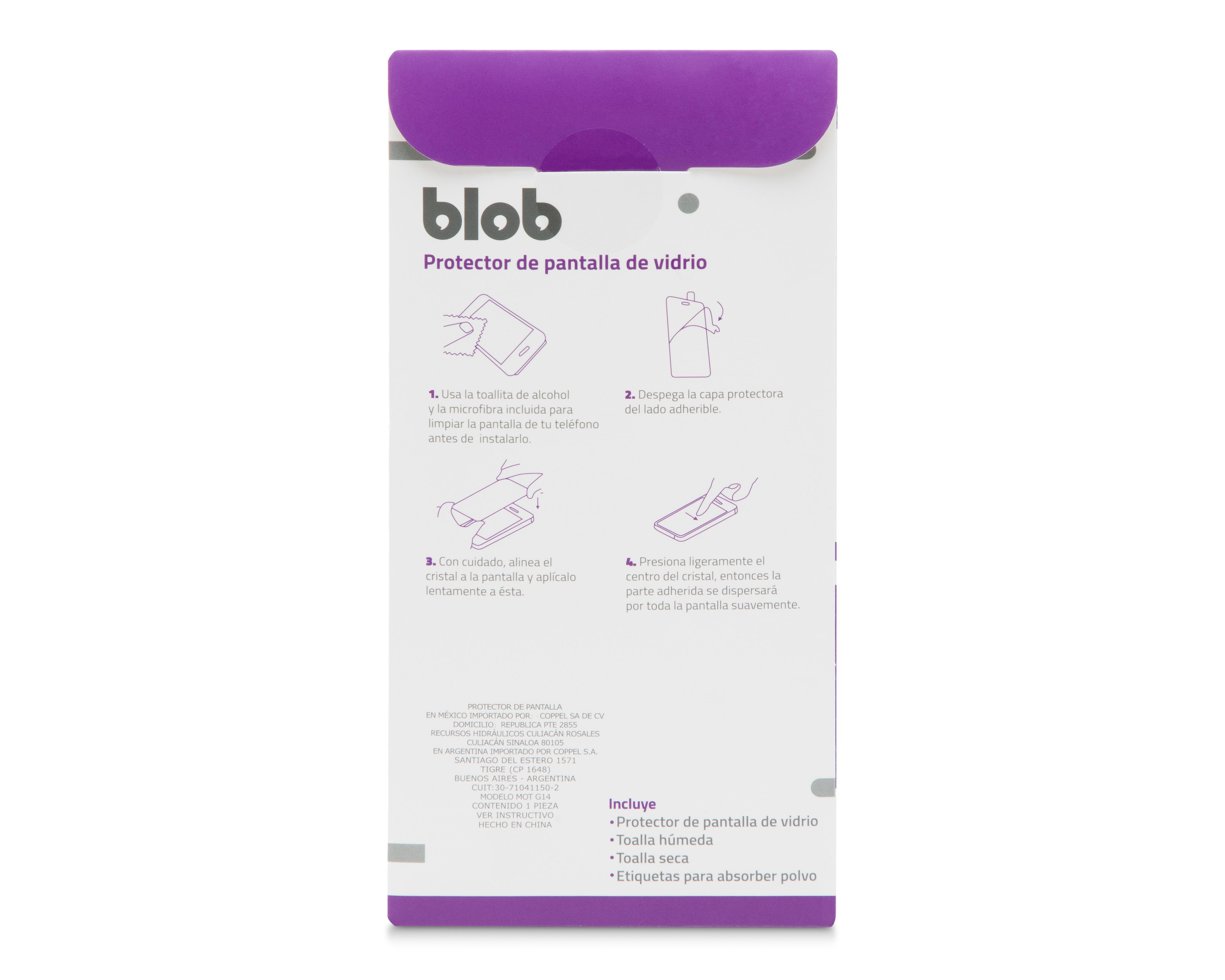 Foto 3 pulgar | Protector de Pantalla Blob para Motorola Moto G14