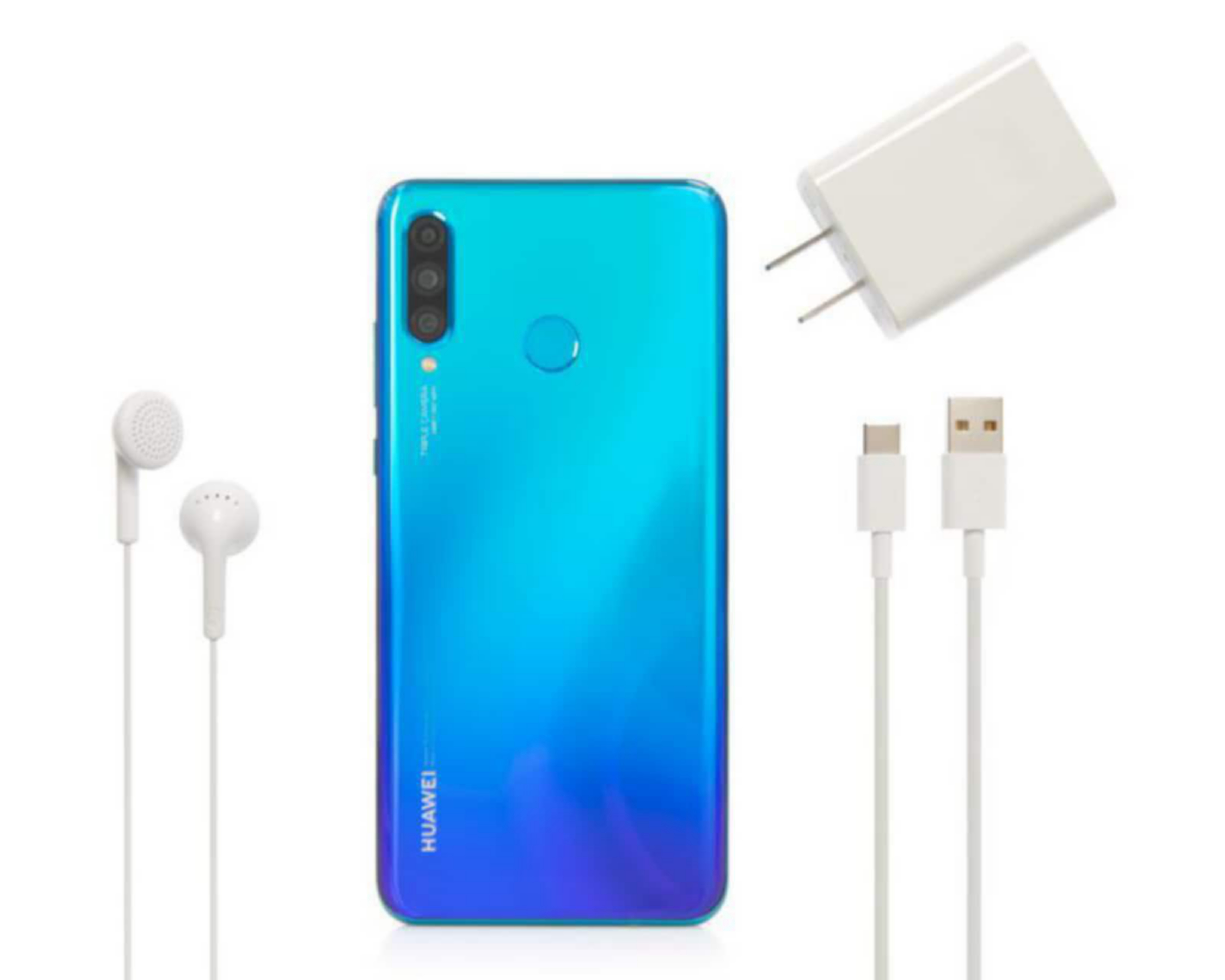 Foto 7 pulgar | AT&T/Unefon Huawei P30 Lite 128 GB Azul