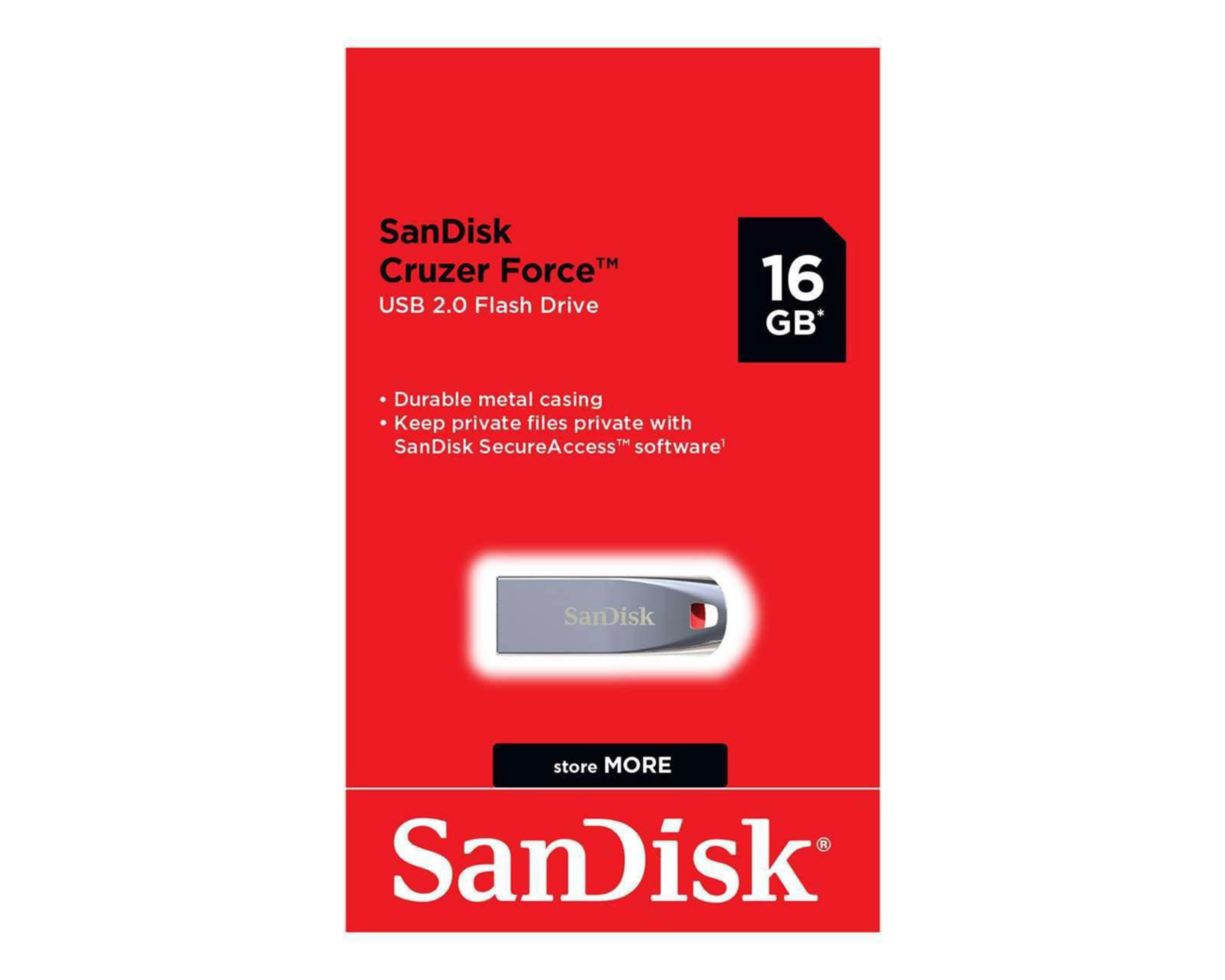 Foto 2 pulgar | Memoria USB Sandisk 16GB 2.0