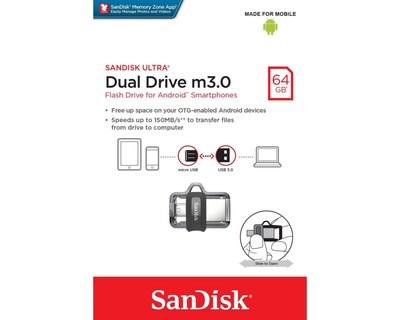 Foto 3 | Memoria USB/MicroUSB Sandisk 64 GB 3.0