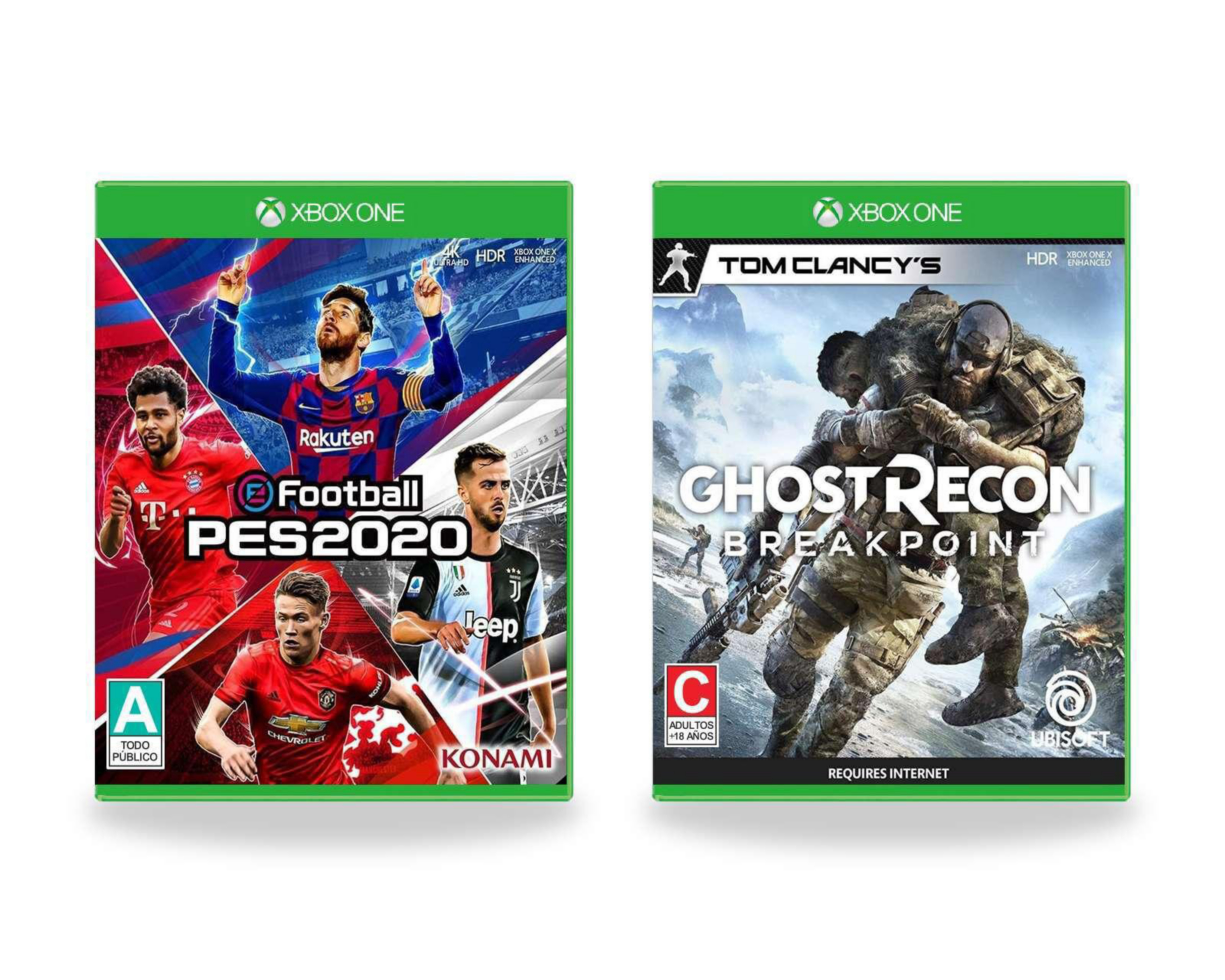 eFootball PES 2020 y Ghost Recon: Breakpoint para Xbox One $699