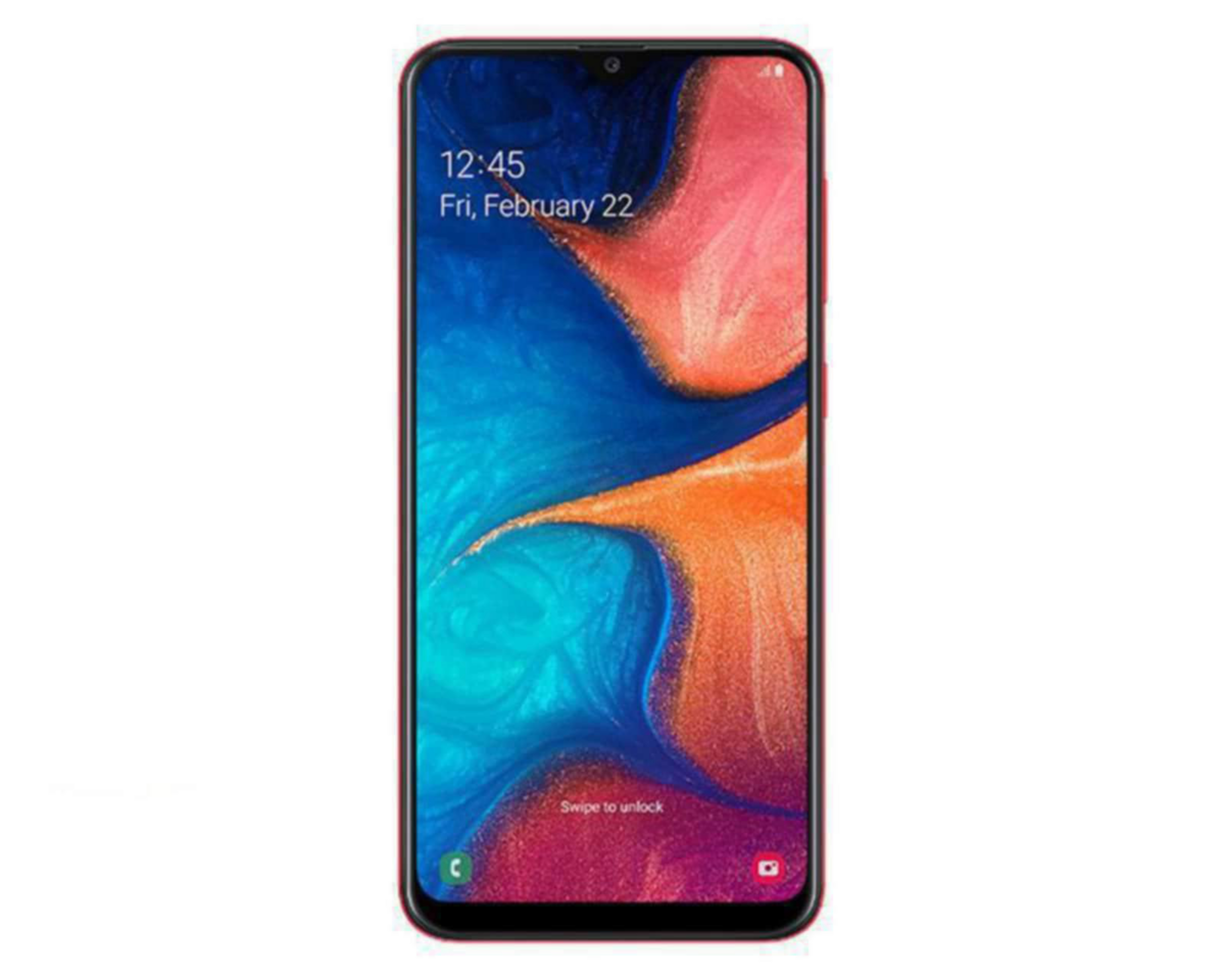 Foto 2 pulgar | Movistar Samsung Galaxy A20 32 GB Rojo