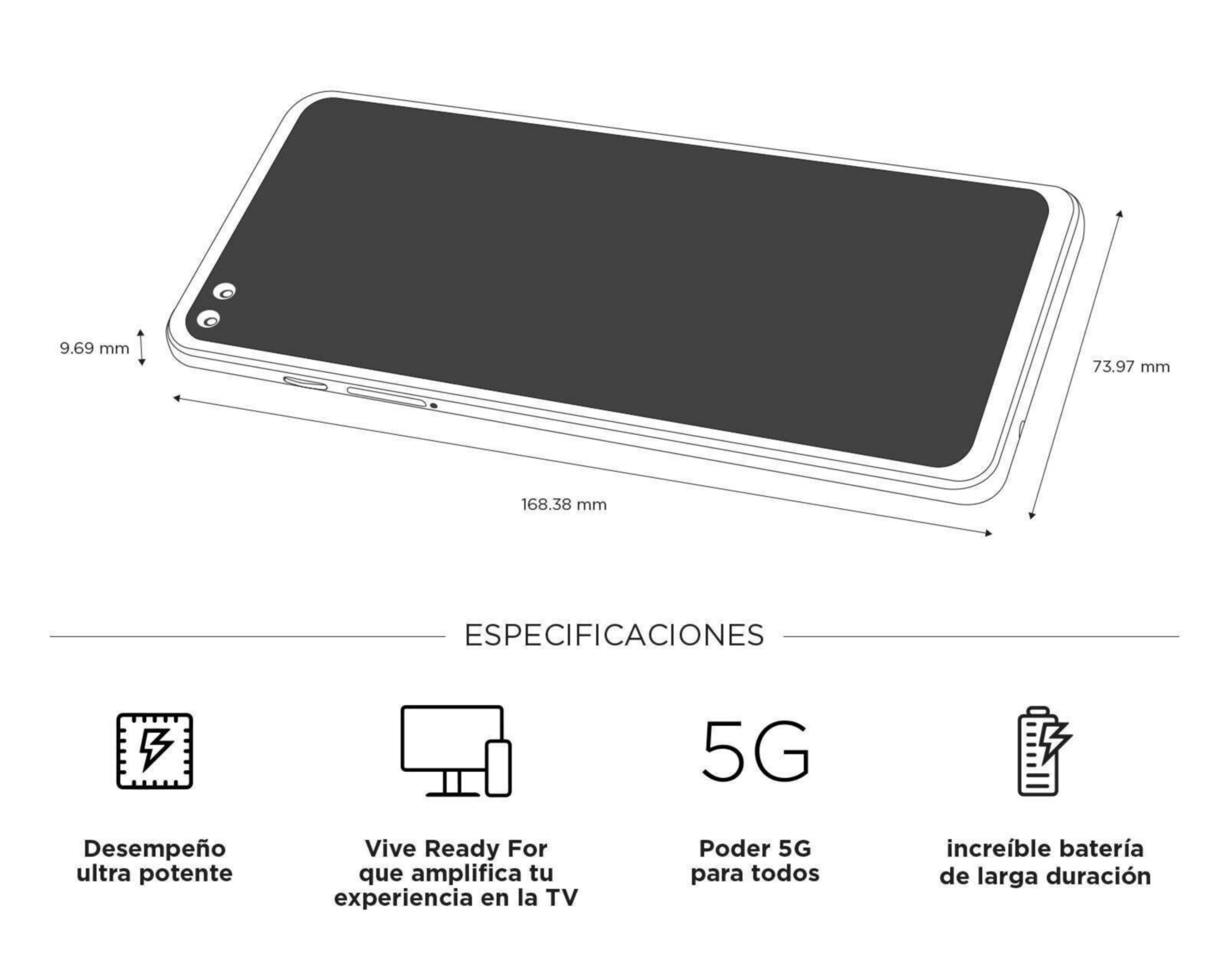 Foto 9 pulgar | AT&T/Unefon Motorola Moto G100 128 GB Azul