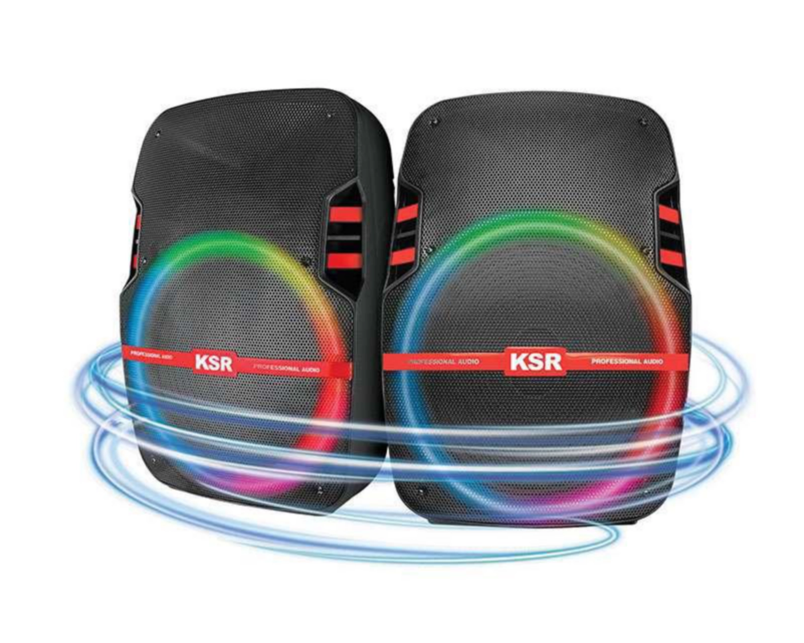 Foto 5 pulgar | Bocina Bluetooth Kaiser con Luces LED 40 Watts