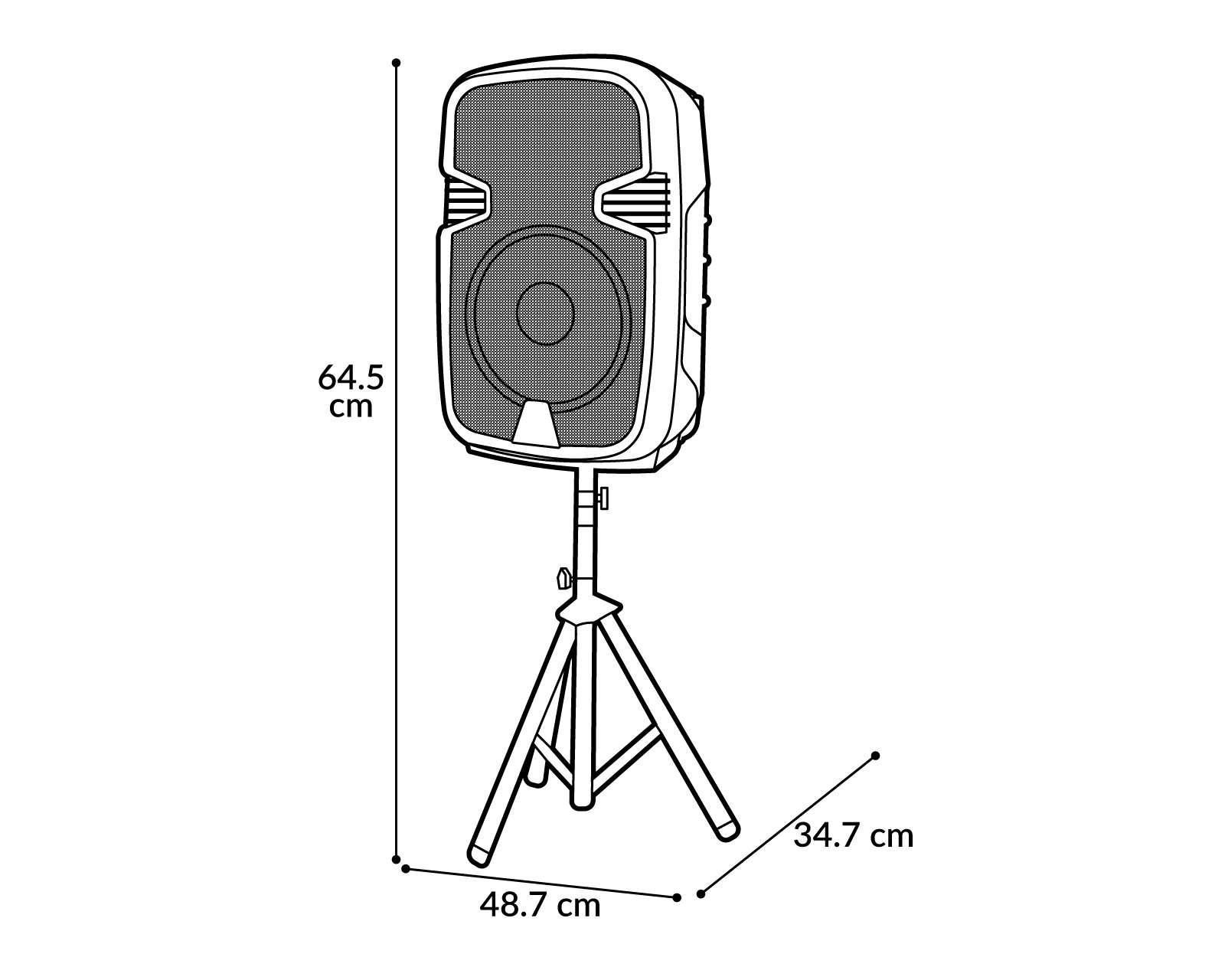 Foto 8 pulgar | Bocina Bluetooth Kaiser con Luces LED 40 Watts