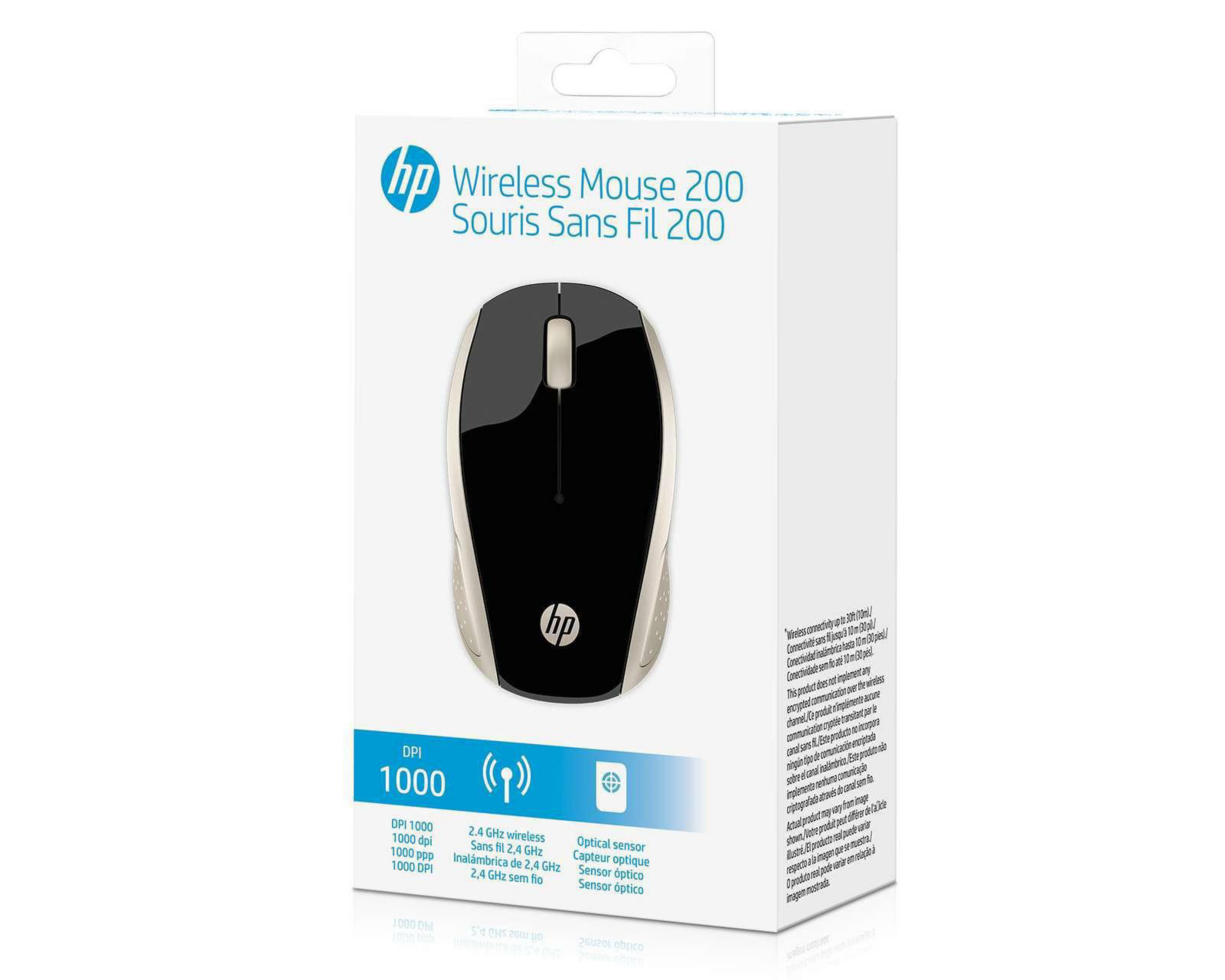 Foto 5 pulgar | Mouse HP 200 Inalámbrico Dorado 2HU83AA