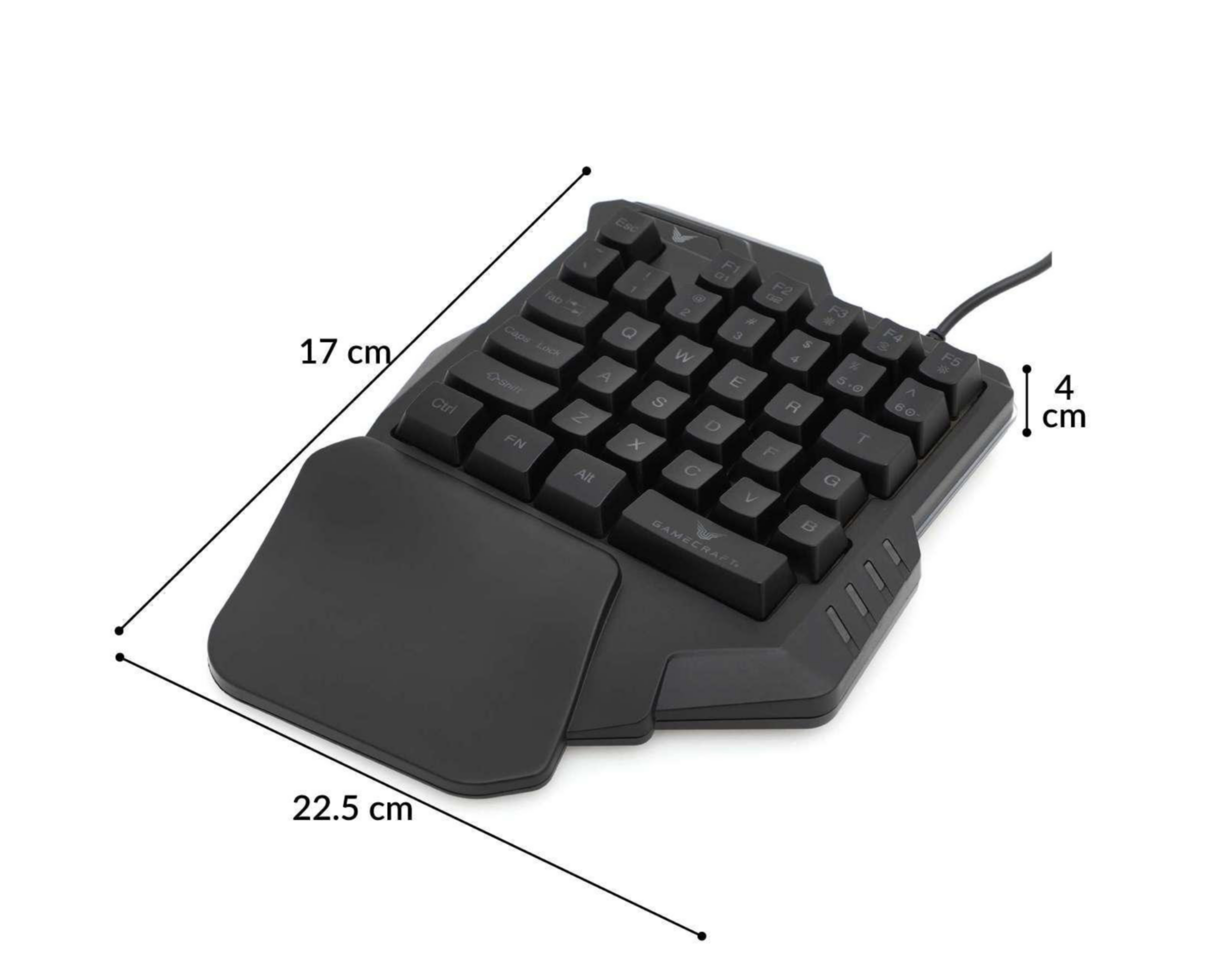 Foto 6 pulgar | Teclado Alámbrico Gamecraft Tritium T200