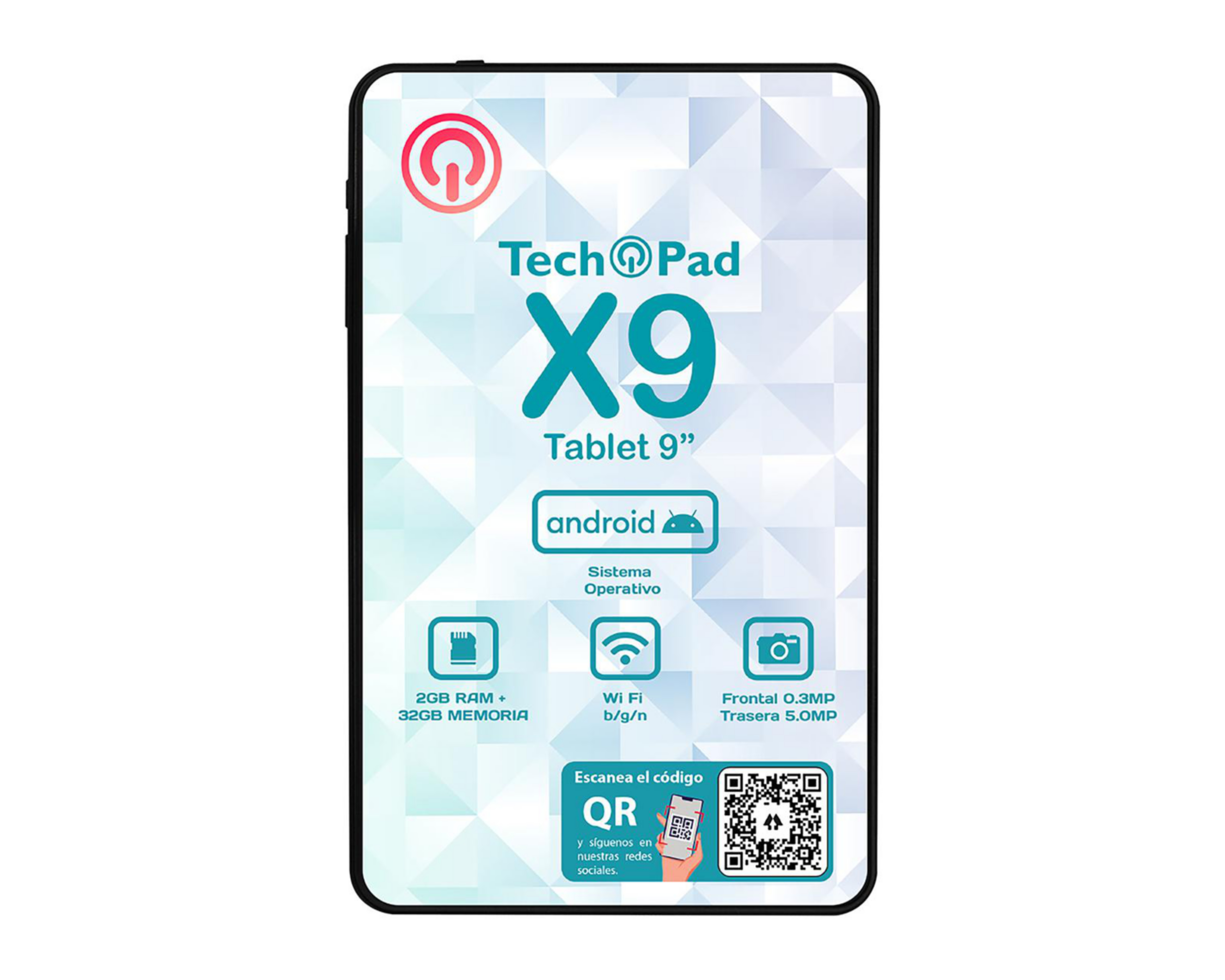 Tablet Techpad X9 9' 32 GB Android 10 Wifi 2 RAM GB Negra $1,599