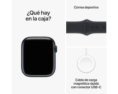 Foto 5 | Apple Watch Series 9 45 mm GPS Negro Medianoche