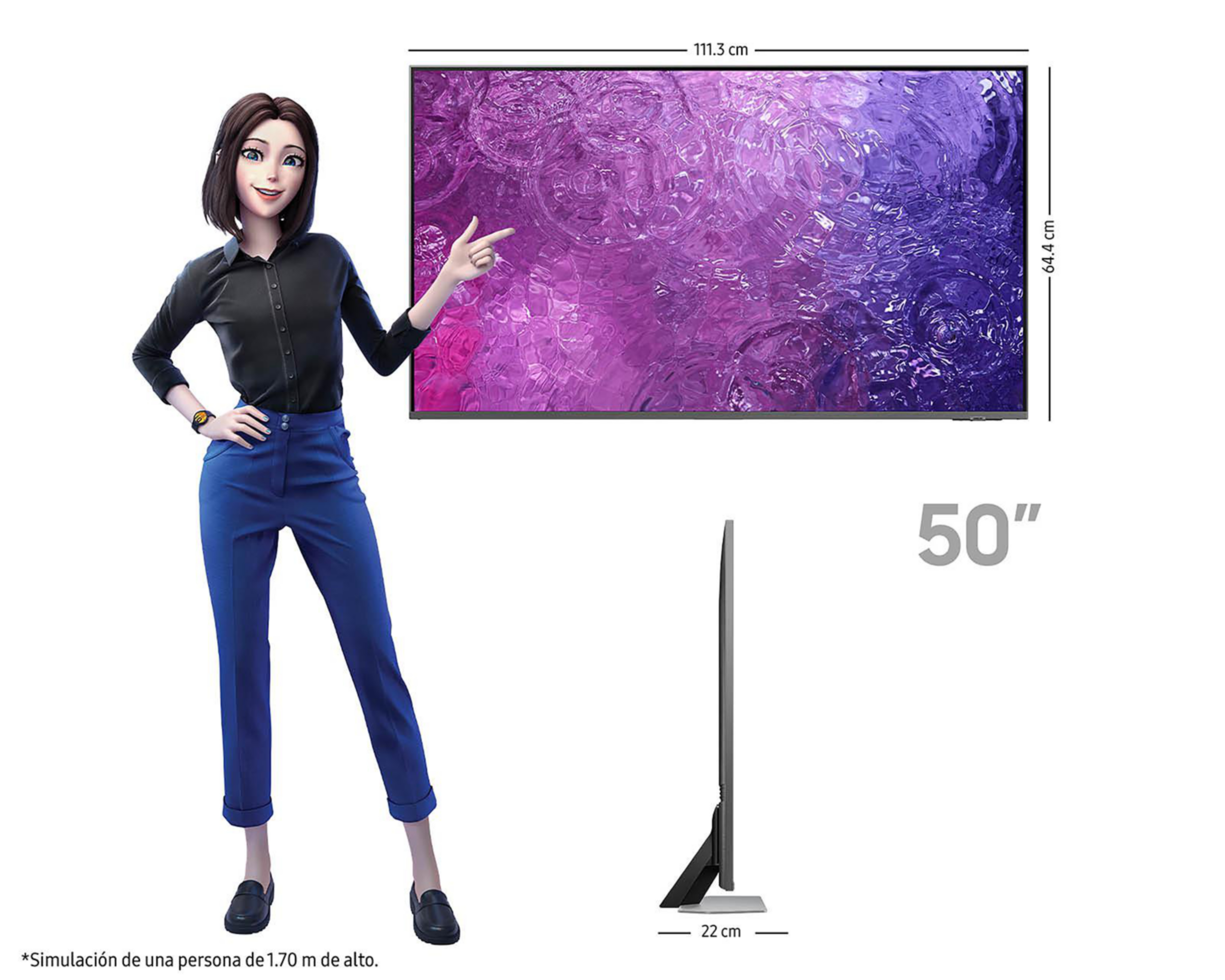 Foto 11 pulgar | Pantalla Neo QLED Samsung 50" 4K Smart TV QN50QN90CAFXZX