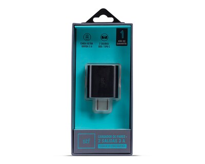 Foto 3 | Adaptador de Corriente STF con Entrada USB 20W