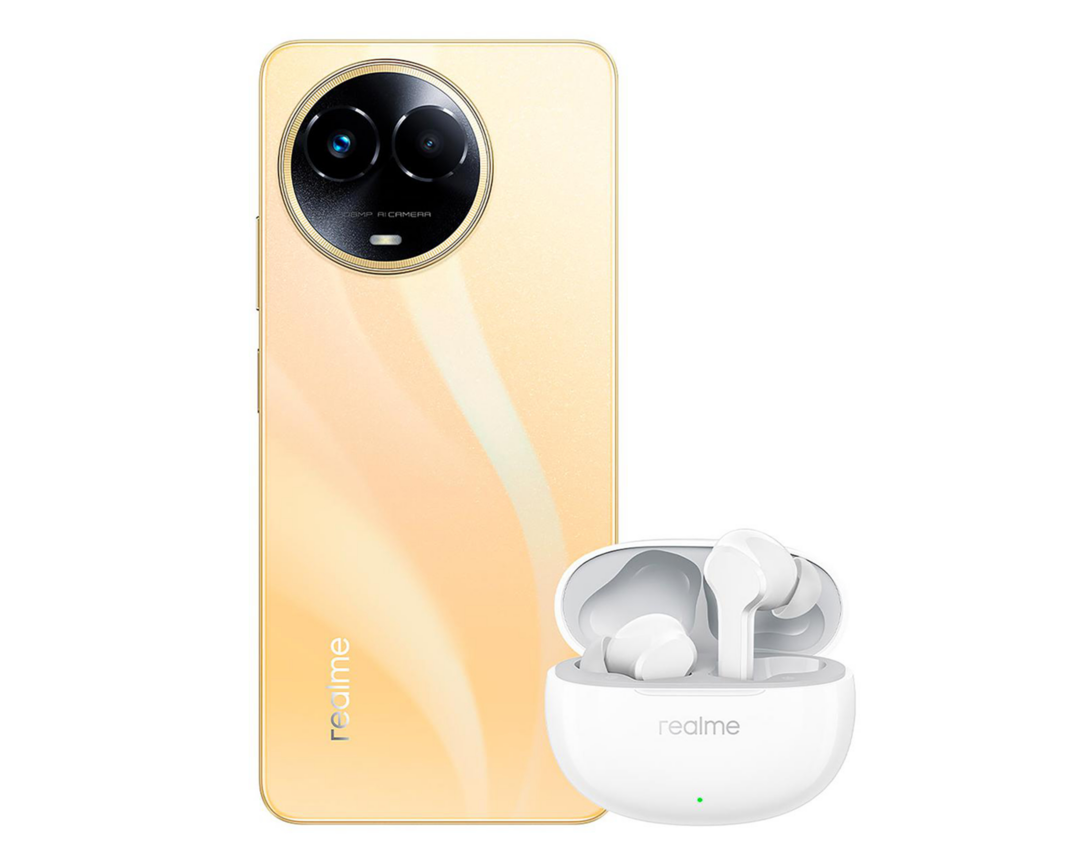 Telcel Realme 11 256 GB Dorado + Realme Buds T100 $7,999