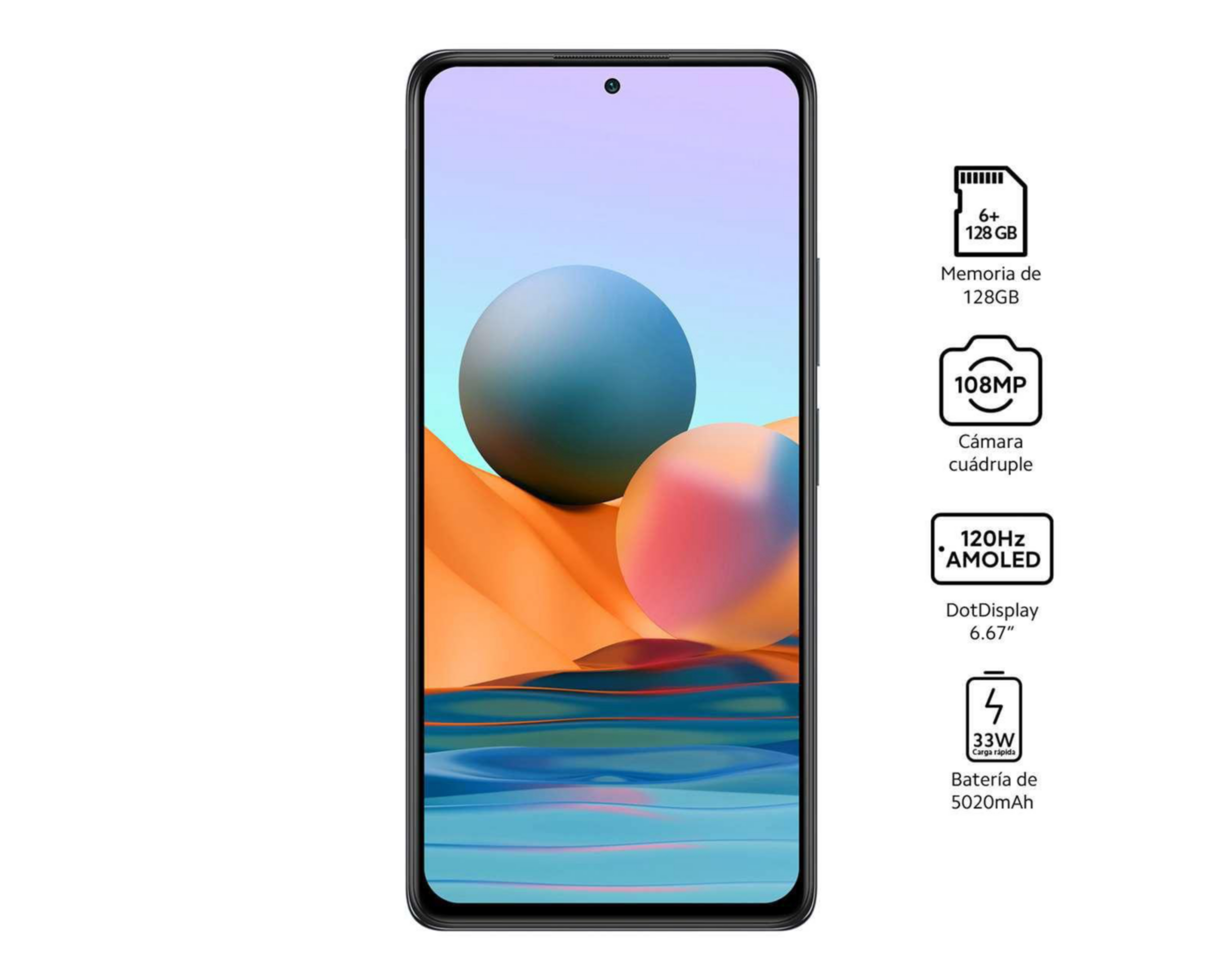 Foto 9 pulgar | Telcel Xiaomi Redmi Note 10 Pro 128 GB Gris