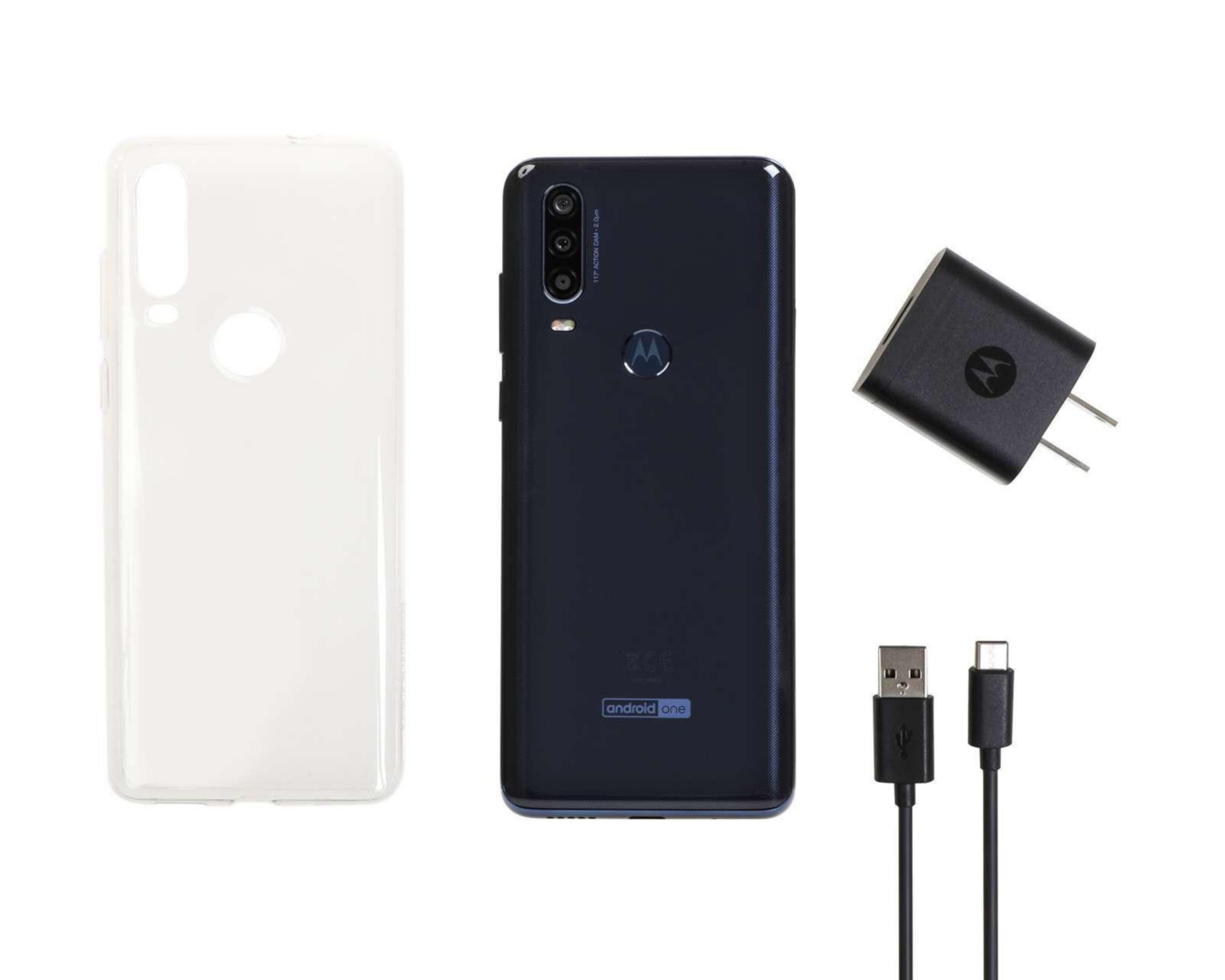 Foto 6 | Celular Motorola Liberado Moto One Action 128 GB Gris