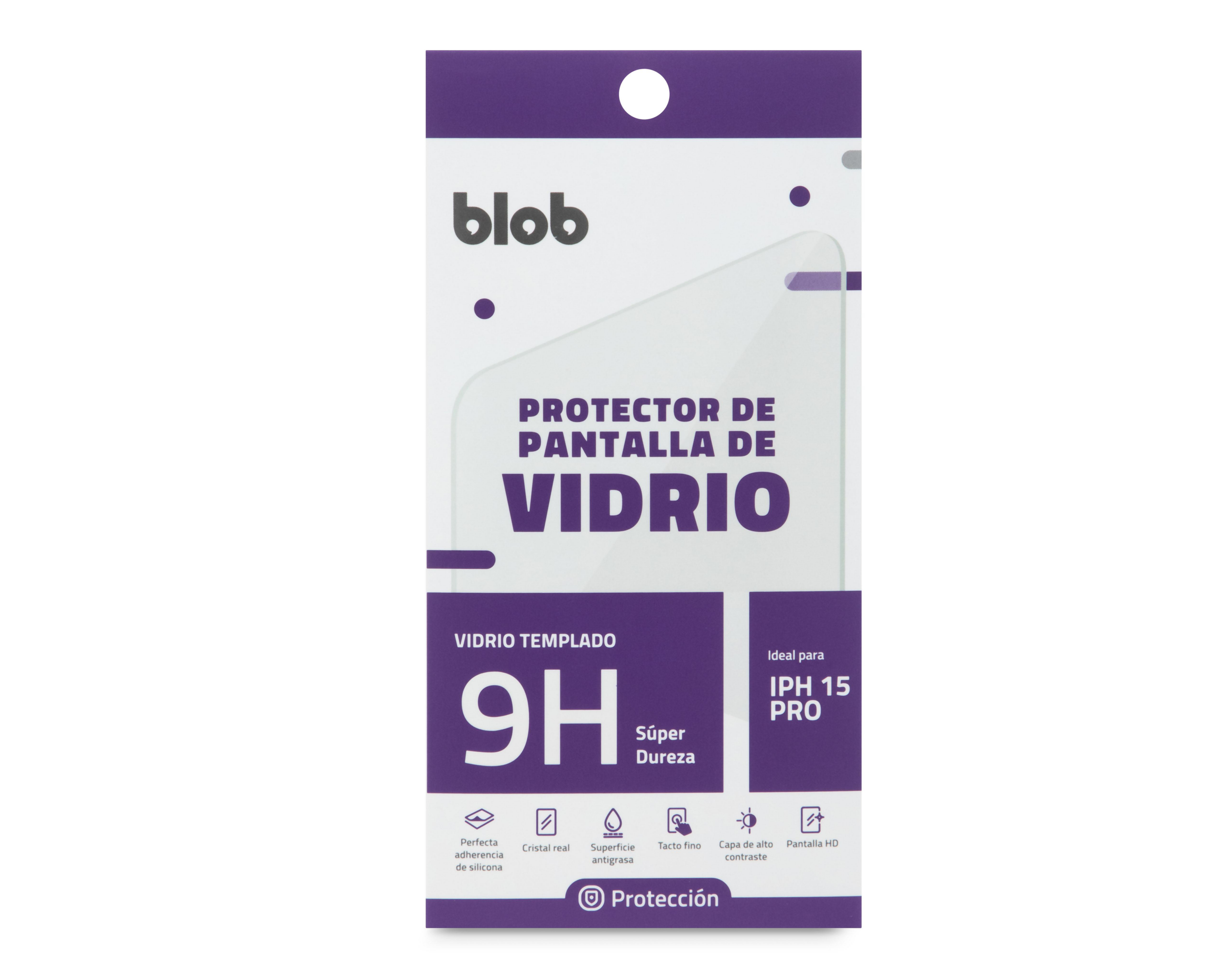 Foto 2 pulgar | Protector de Pantalla Blob para iPhone 15 Pro