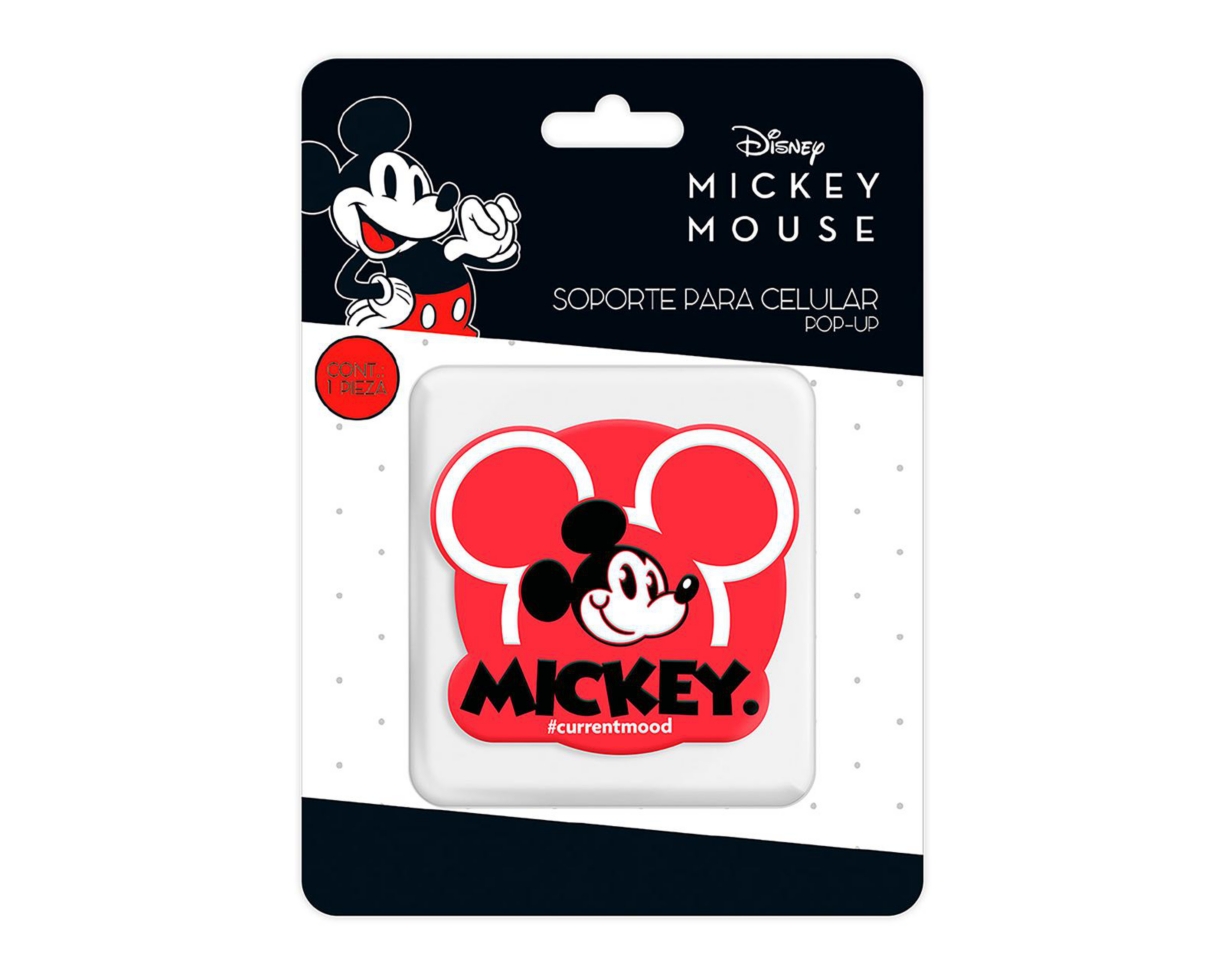 Foto 3 pulgar | Soporte Adherible Disney Mickey Mouse Rojo para Celular