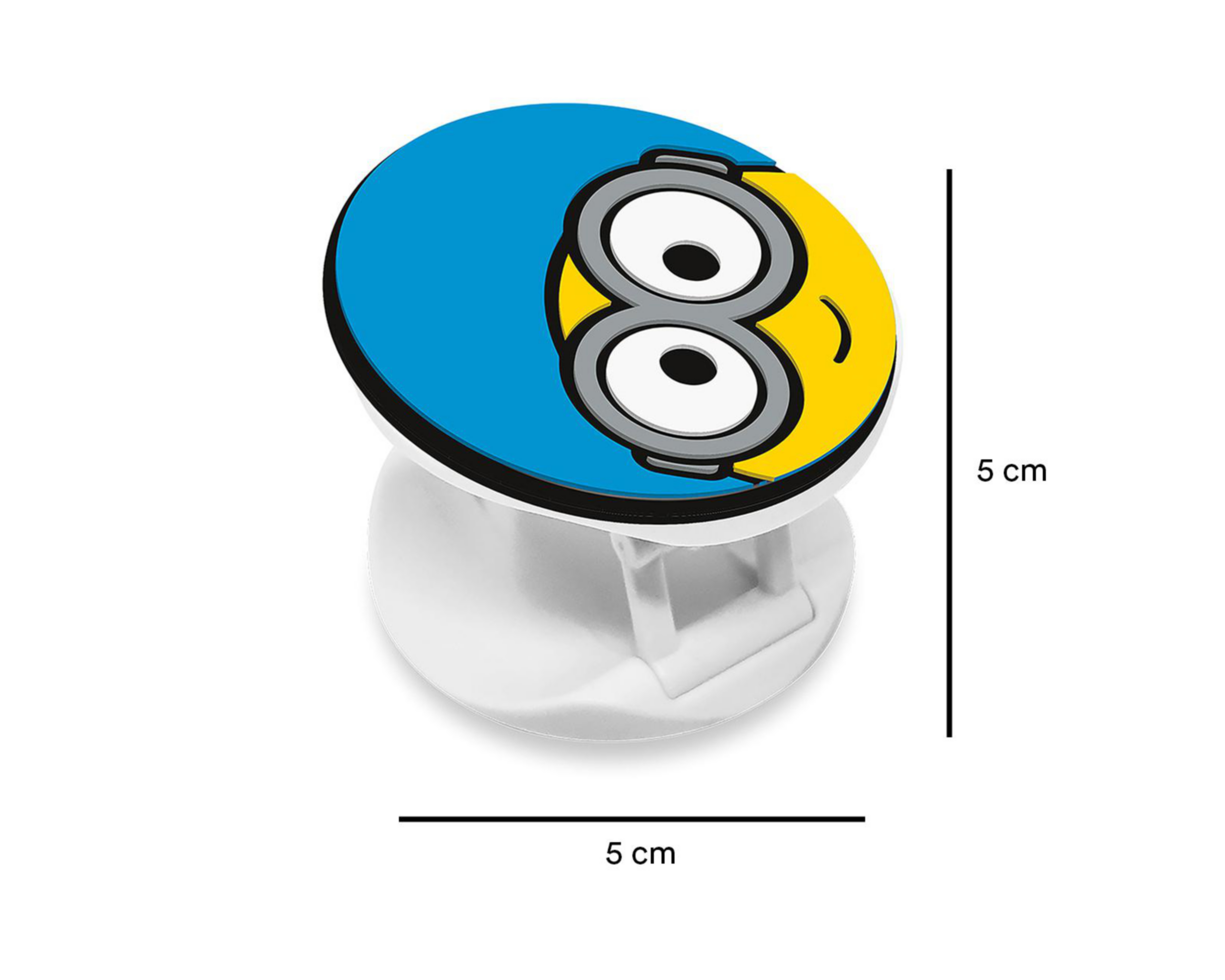 Foto 4 pulgar | Soporte Adherible Minons Azul para Celular