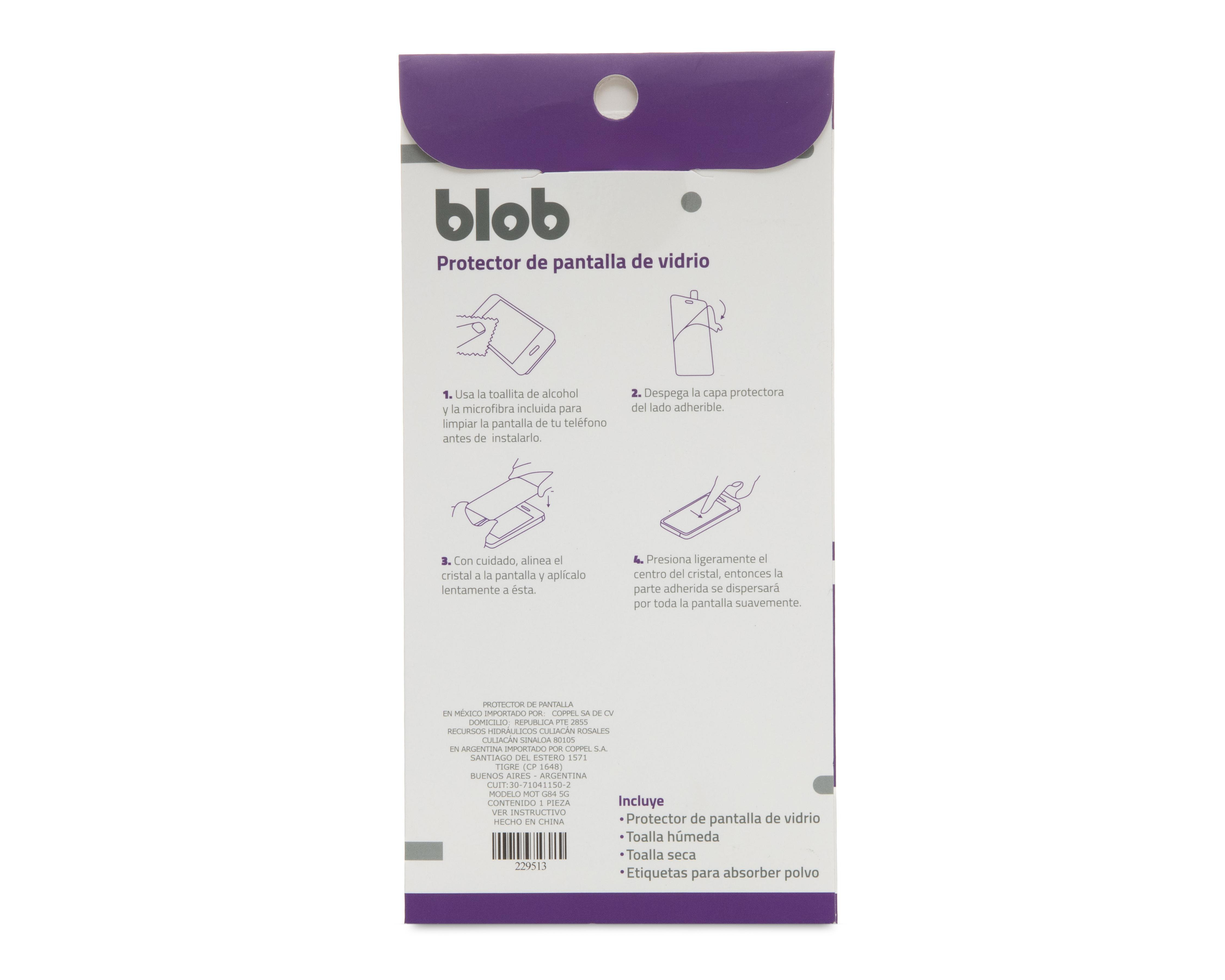 Foto 3 pulgar | Protector de Pantalla Blob para Motorola Moto G84 5G