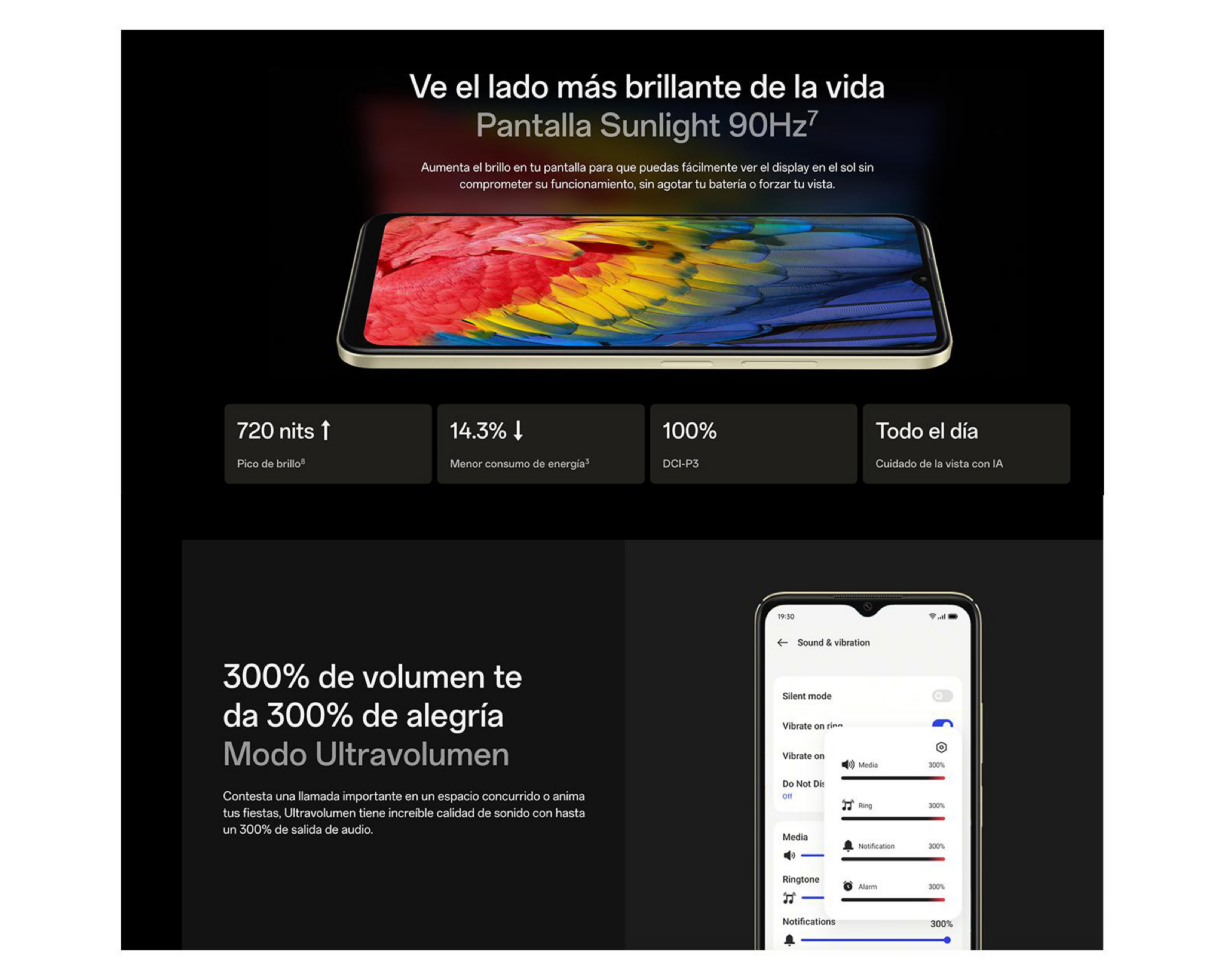 Foto 8 pulgar | Movistar Oppo A38 128 GB Dorado