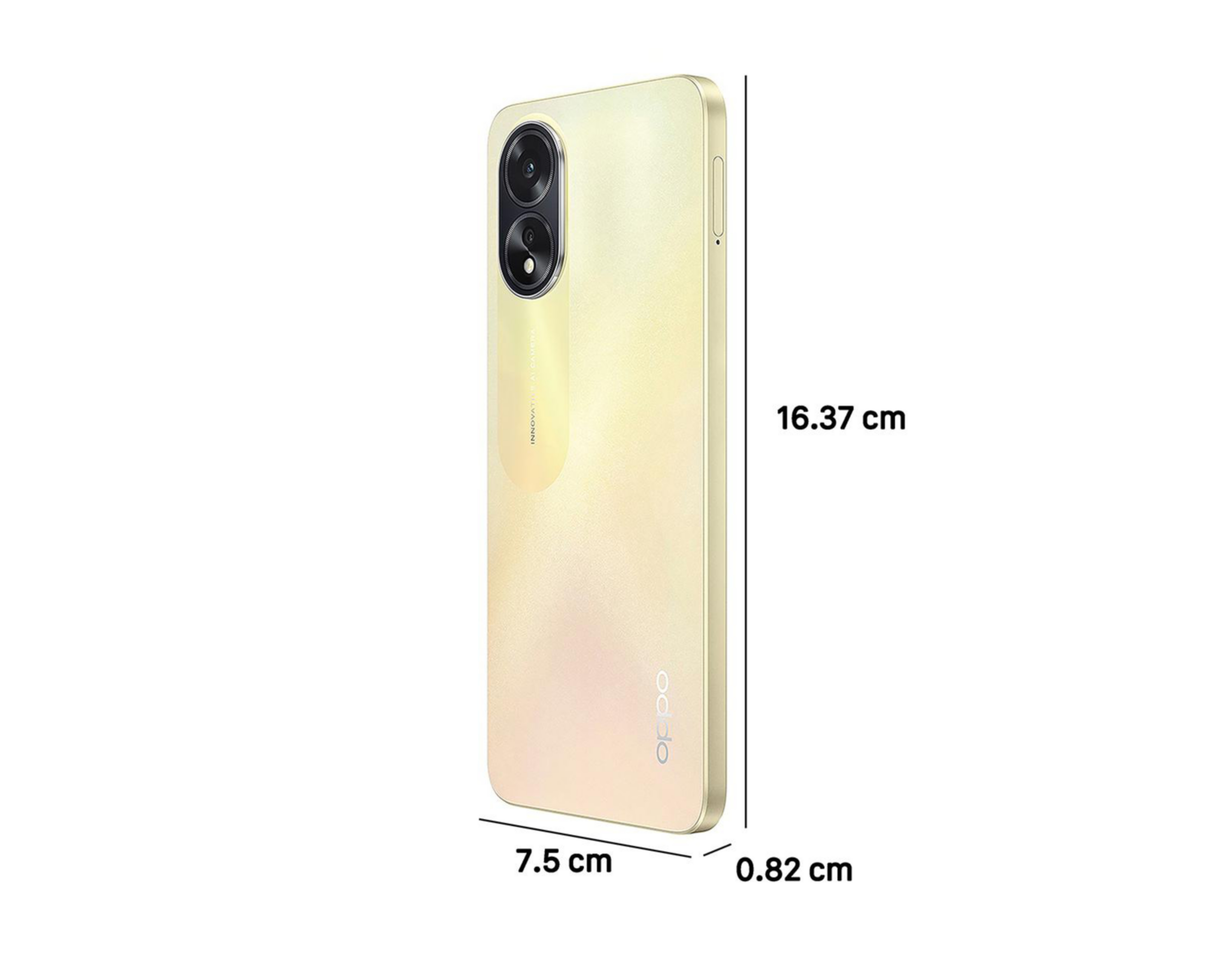 Foto 9 pulgar | Movistar Oppo A38 128 GB Dorado