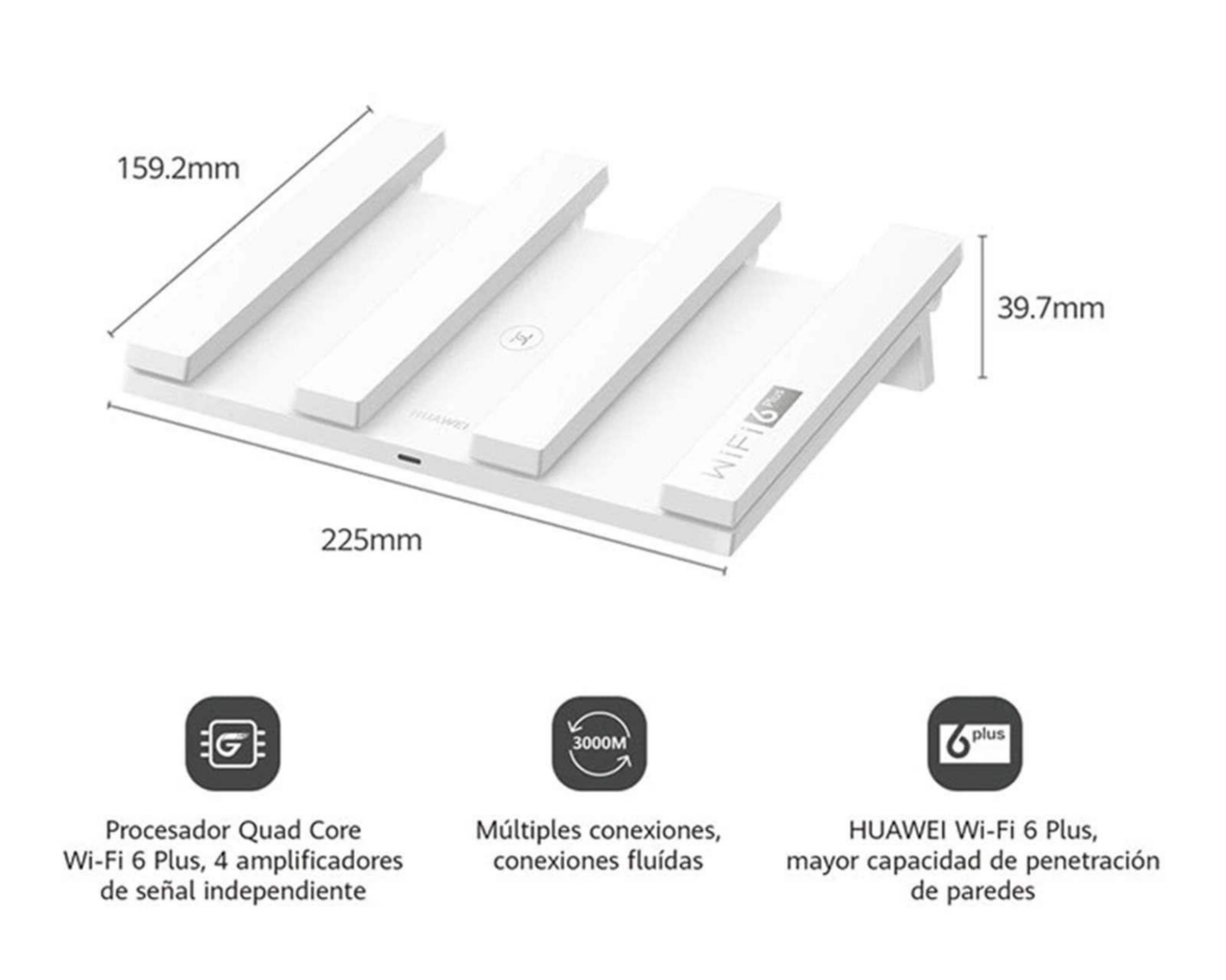 Foto 9 pulgar | Router Huawei AX3 Quad-Core WiFi 6 3000Mbps