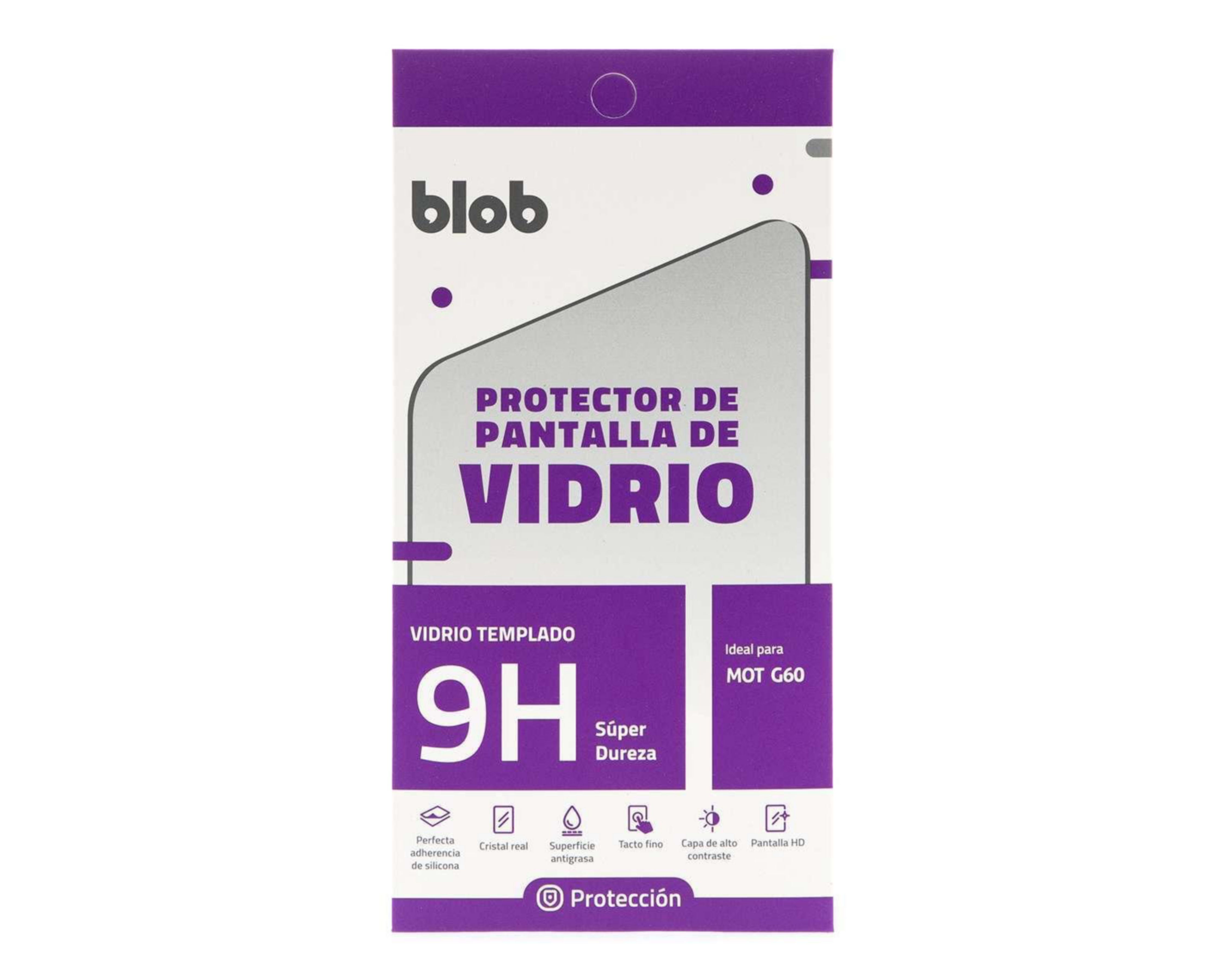 Foto 2 pulgar | Protector de Pantalla de Vidrio para Motorola Moto G60