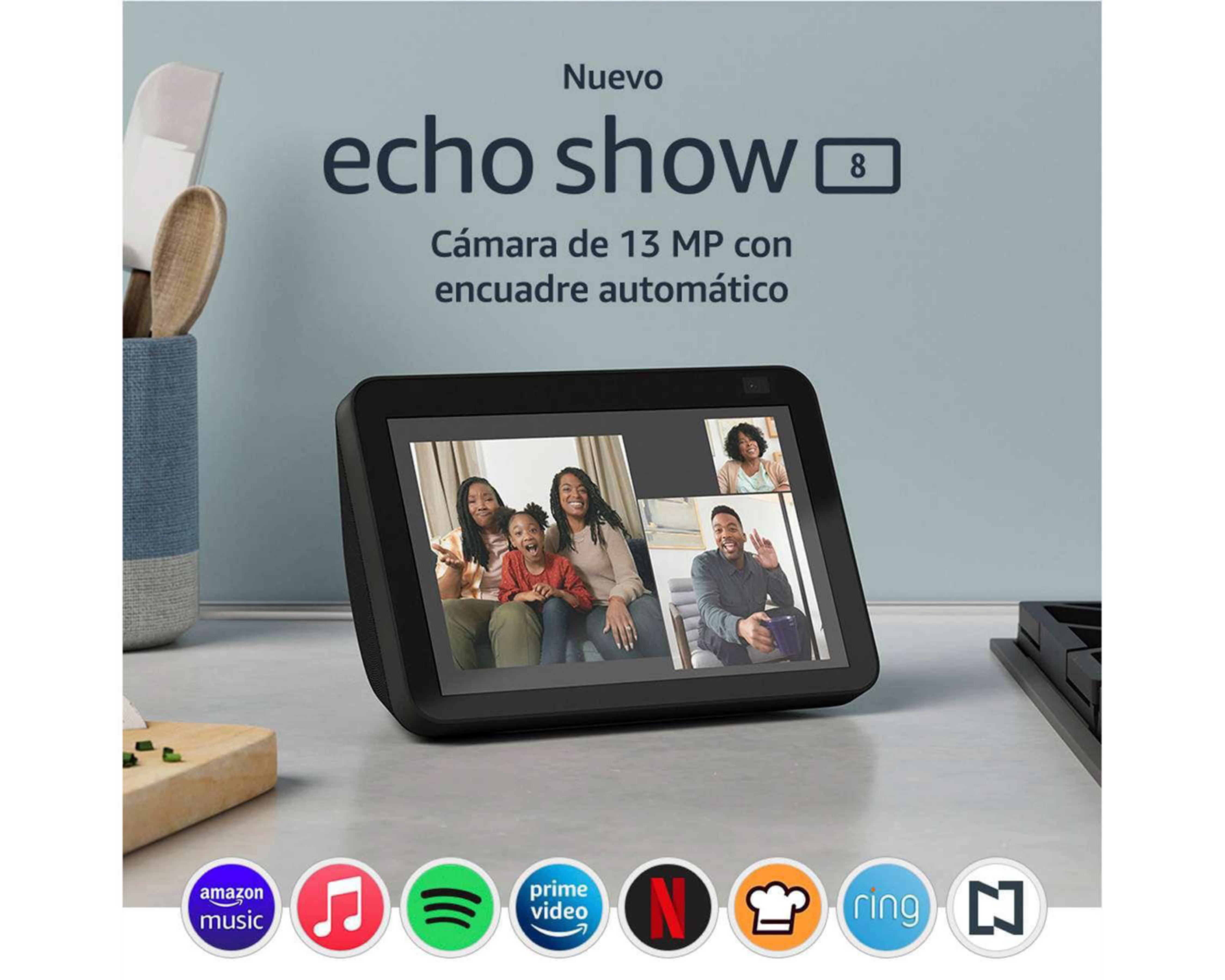 Foto 7 | Asistente de Voz Amazon Eco Show 8 2da Generación con Alexa