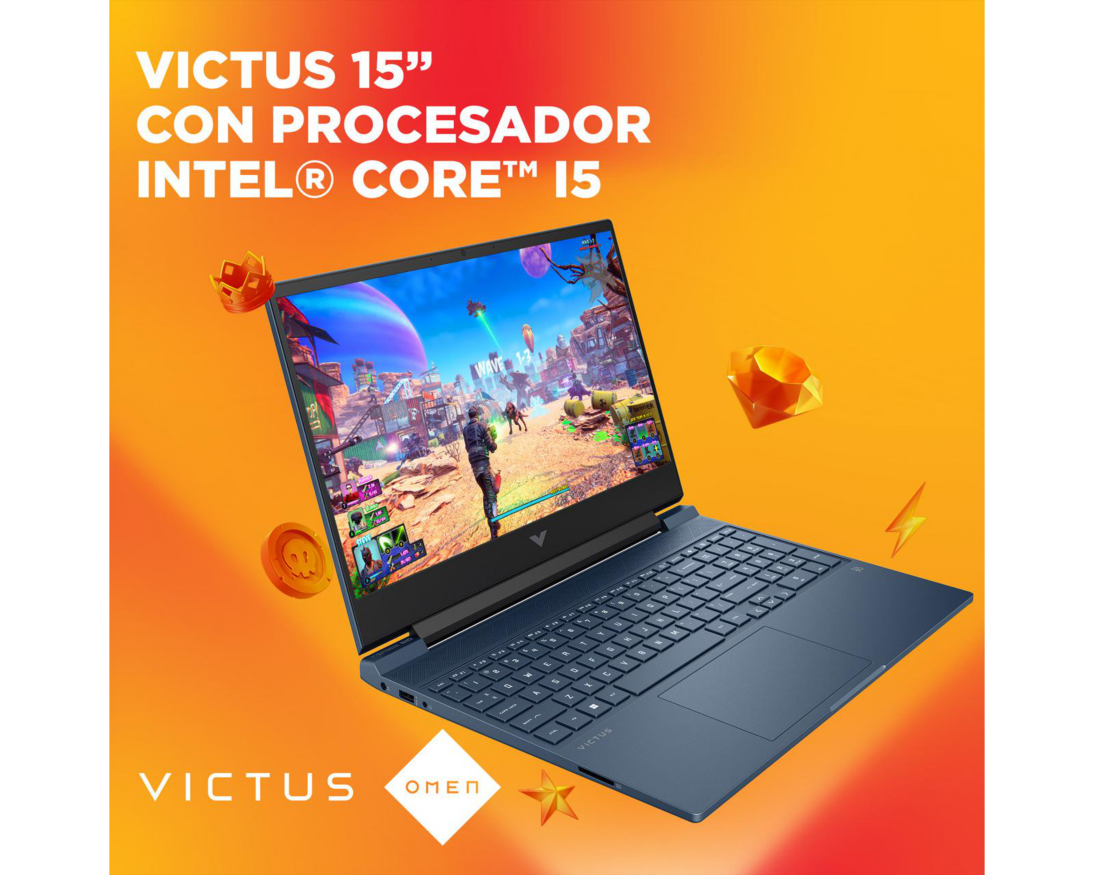 Foto 9 pulgar | Laptop Gamer HP Victus 15-FA1005LA 15.6" Intel Core i5 Nvidia GeForce RTX 2050 8 GB RAM 512 GB SSD Azul