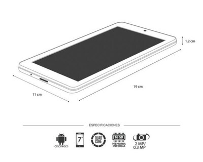 Foto 7 | Tablet TechPad 716 7" 16 GB Wifi Android 1 GB Roja