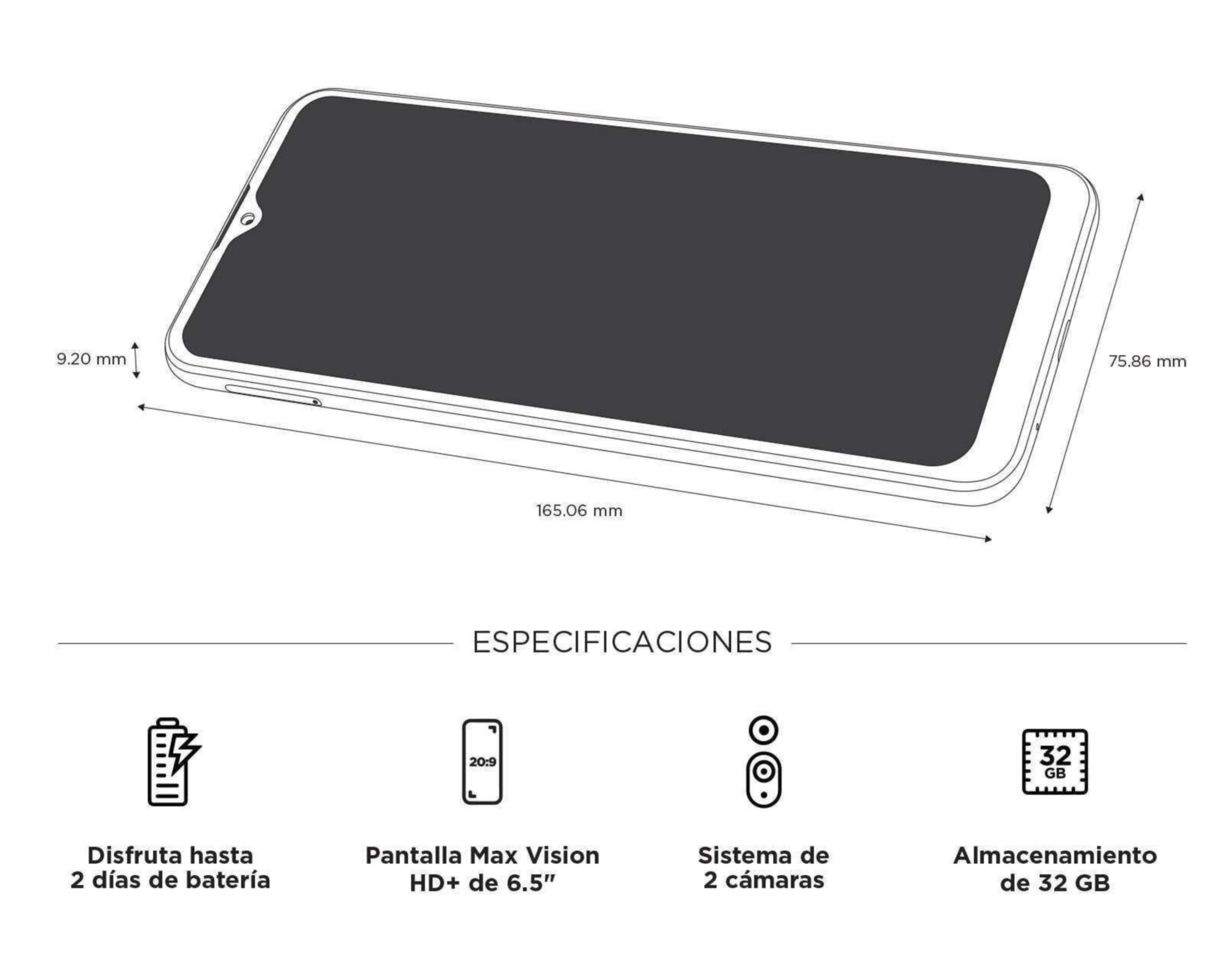 Foto 9 pulgar | Telcel Motorola Moto E7i Power 32 GB Azul