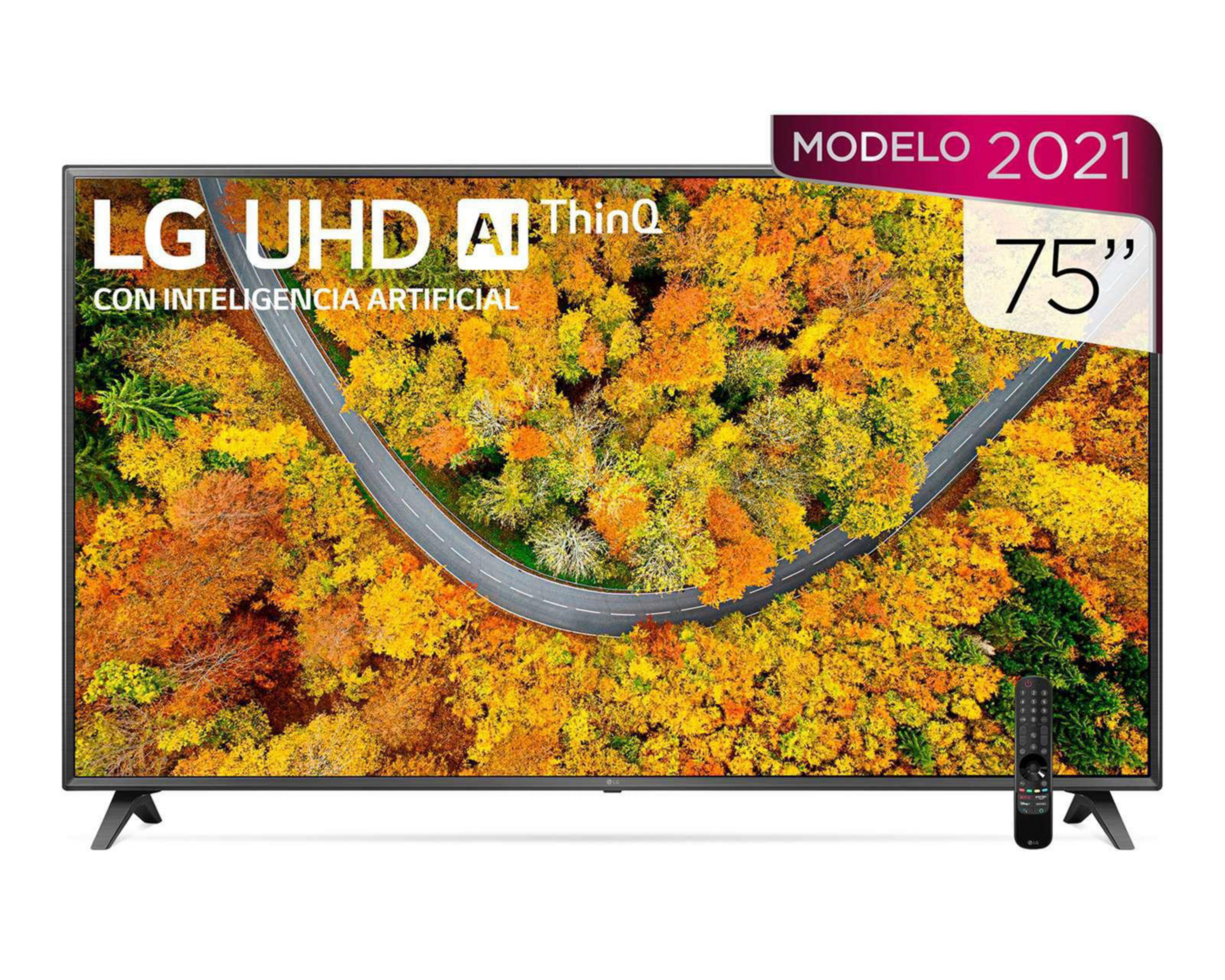 Foto 2 pulgar | Pantalla LED LG 75" Ultra HD 4K Smart TV AI ThinQ 75UP7550PSC