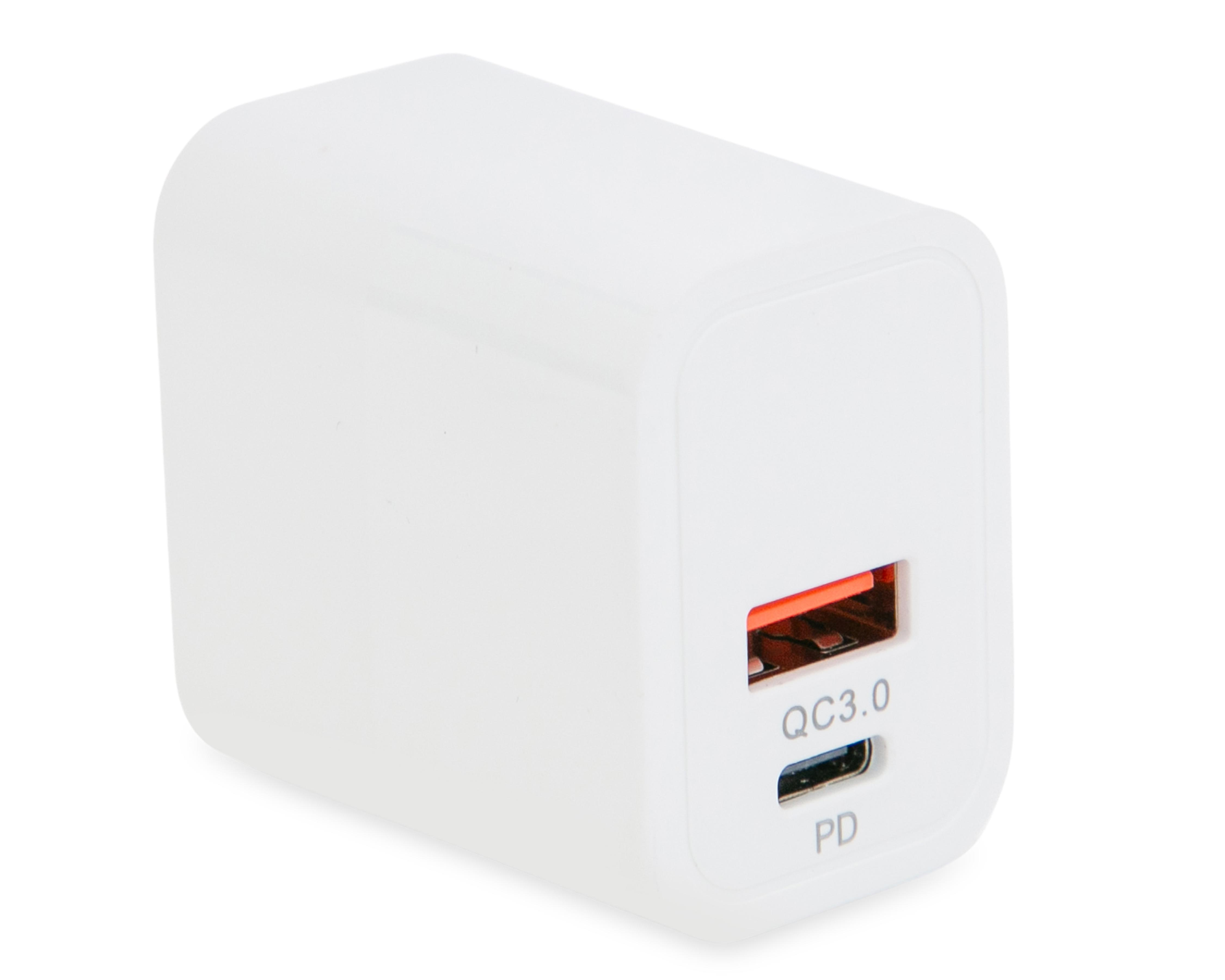 Adaptador de Corriente con Entrada USB-A y USB-C Blob 20 W