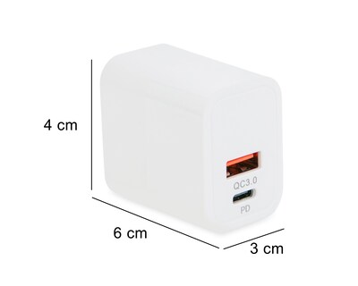 Foto 6 | Adaptador de Corriente con Entrada USB-A y USB-C Blob 20 W
