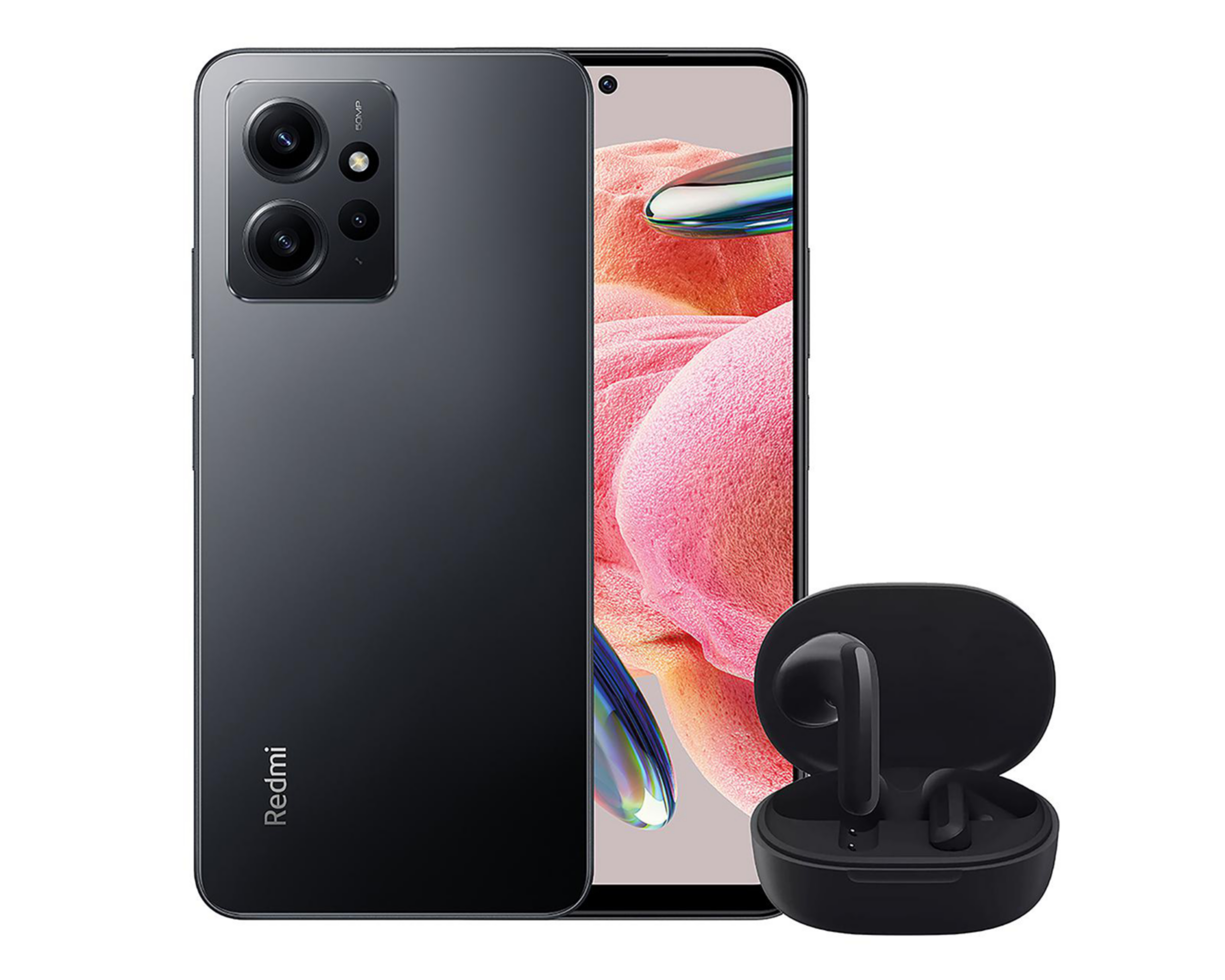 AT&T/Unefon Xiaomi Redmi Note 12 128 GB Negro + Audífonos $2,449