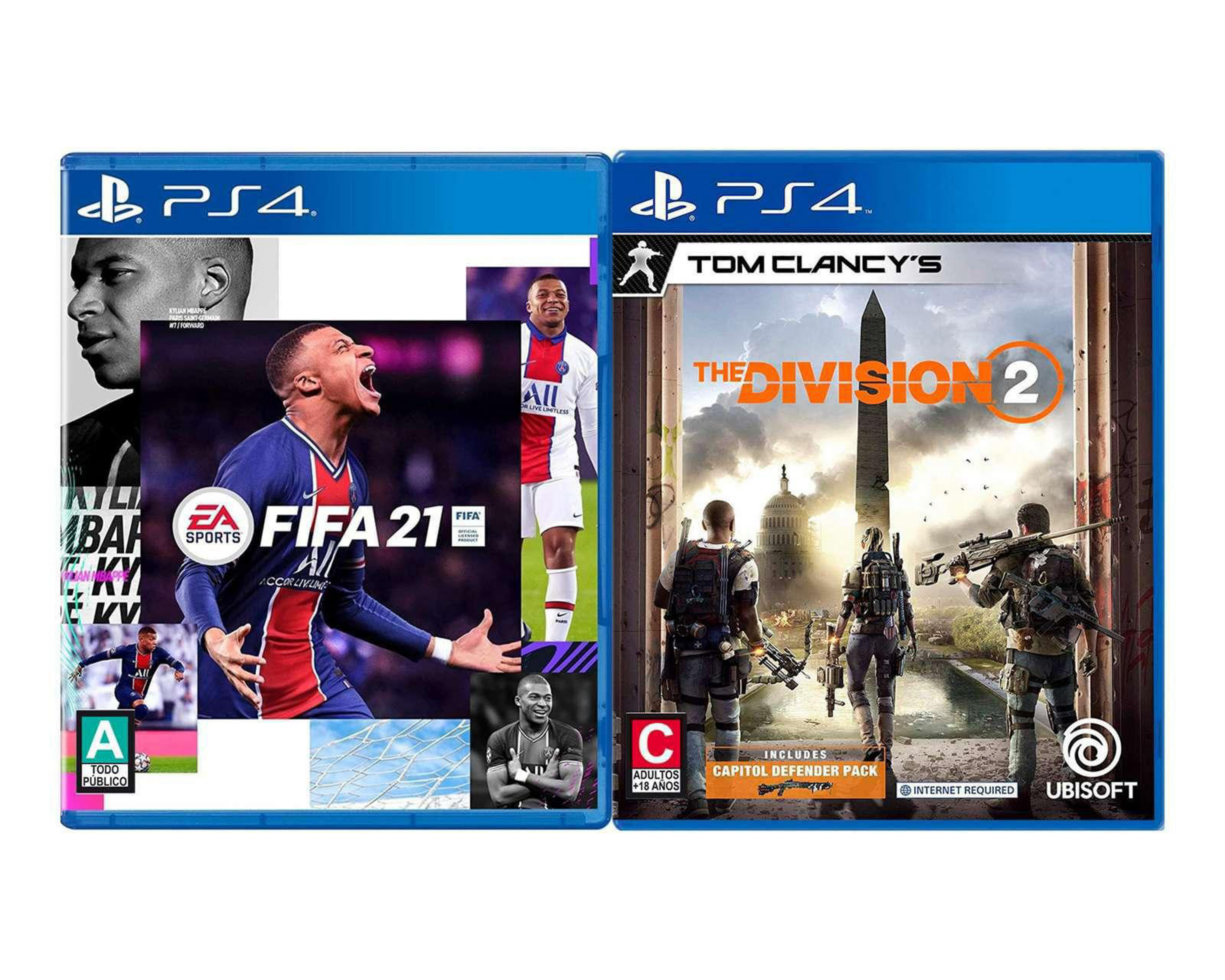 Foto 2 pulgar | FIFA 21 y Tom Clancy's: The Division 2 Pack para PlayStation 4