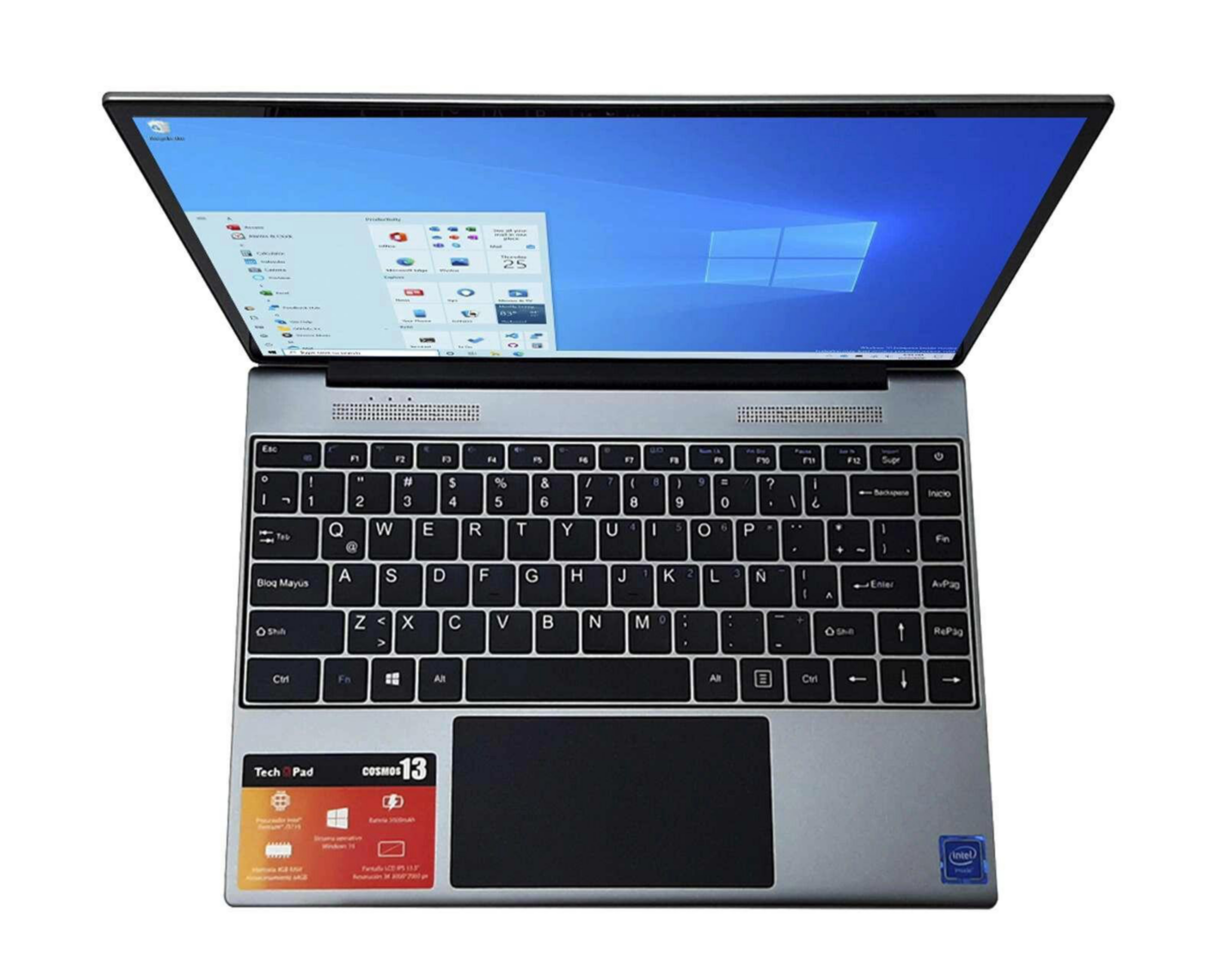 Foto 3 pulgar | Laptop Tech Pad Cosmos 13 de 13.5" Intel Pentium 4 GB RAM 64 GB SSD Gris