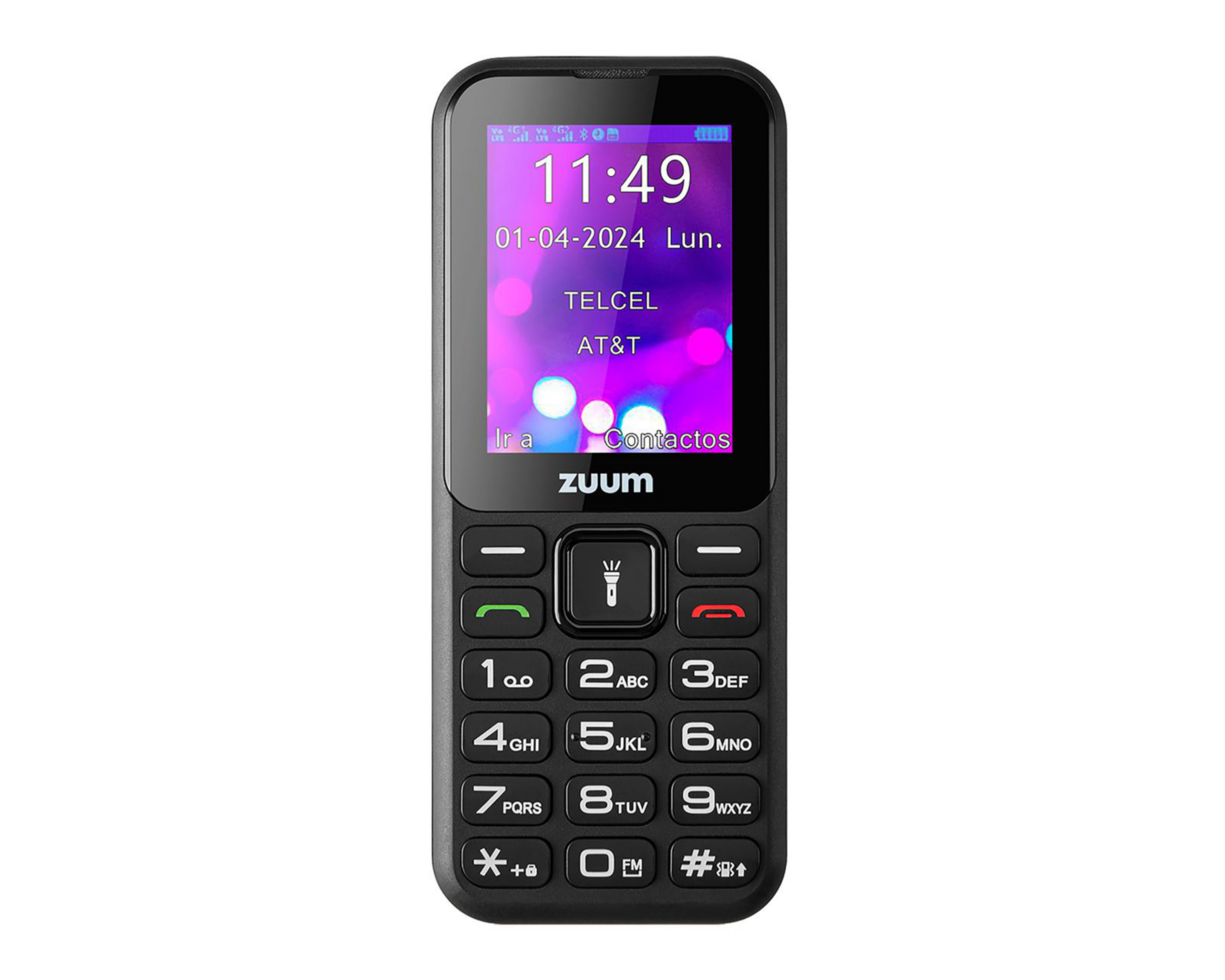 Foto 3 pulgar | Celular Zuum Desbloqueado Skip V Dual Sim 128 MB Negro