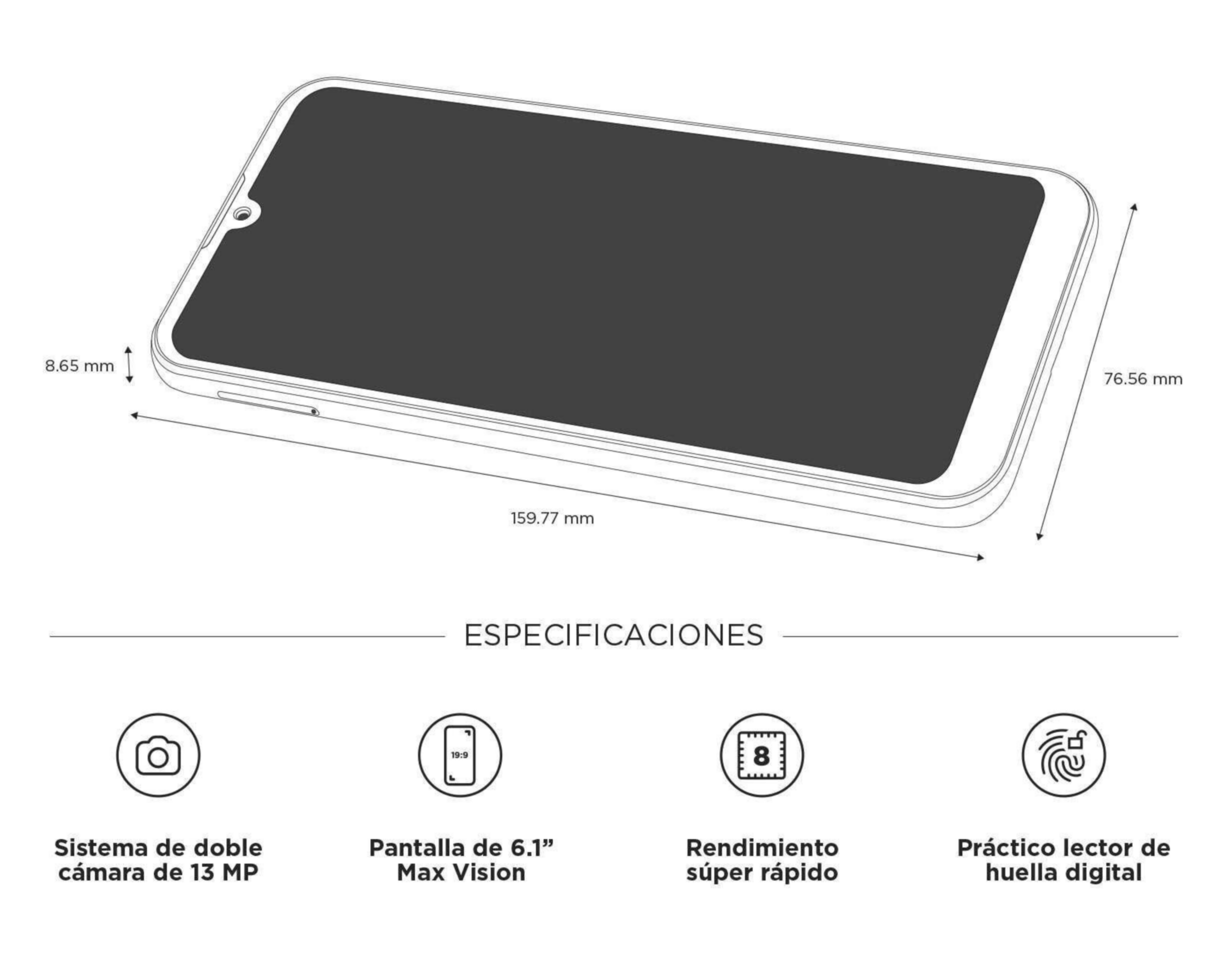 Foto 9 pulgar | Celular Motorola Liberado E6l 32 GB Gris